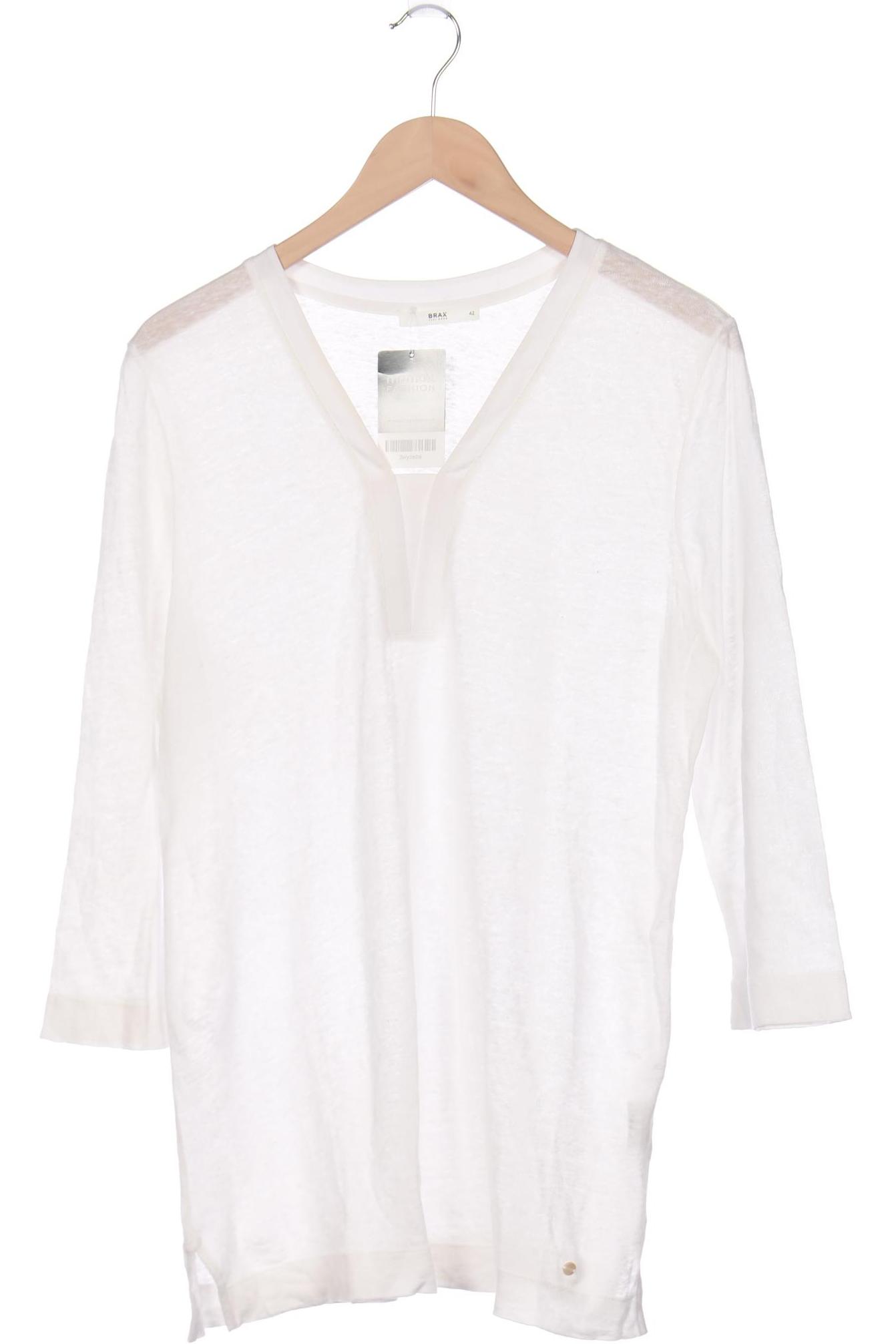 

Brax Damen Langarmshirt, weiß, Gr. 42