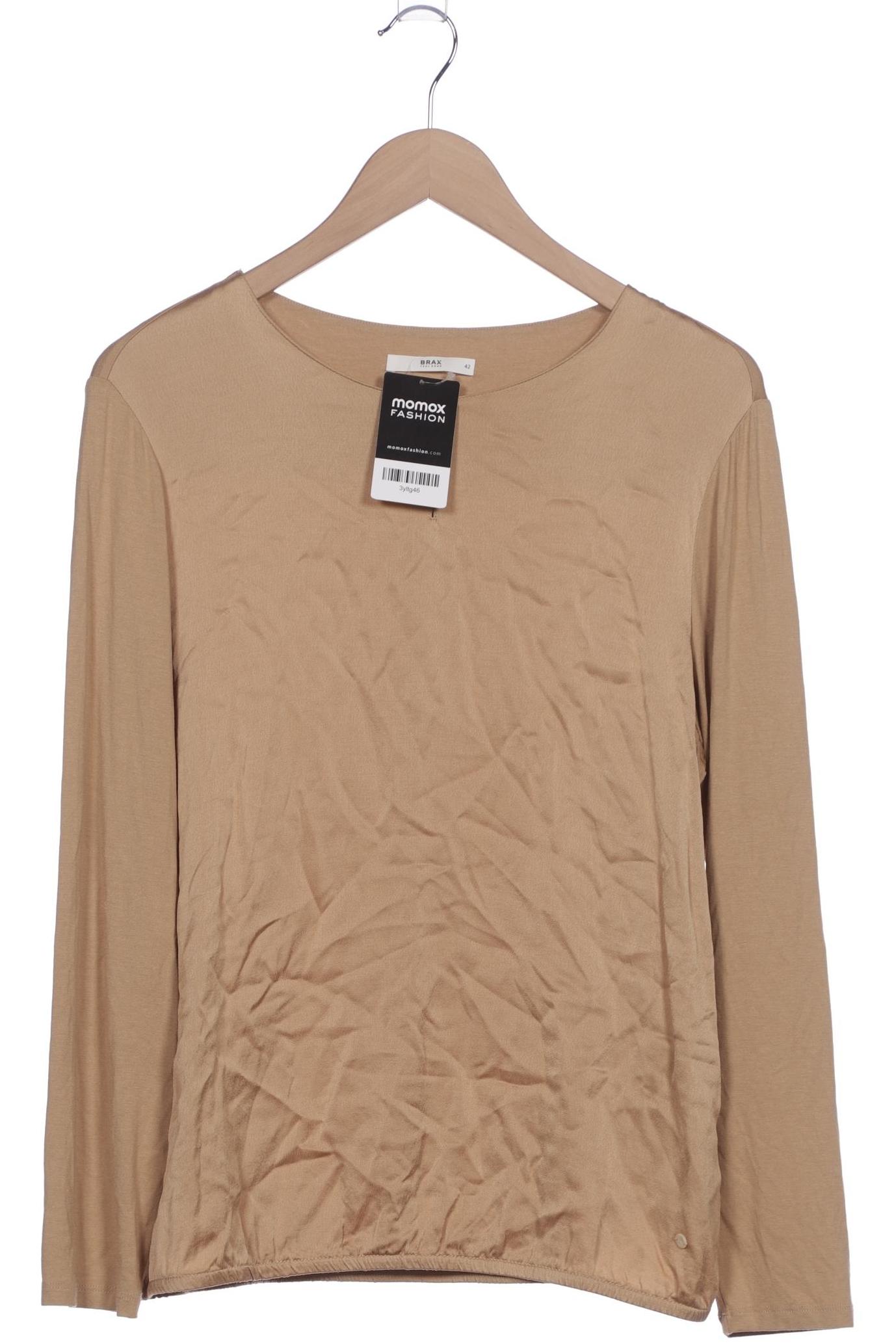 

Brax Damen Langarmshirt, beige, Gr. 42