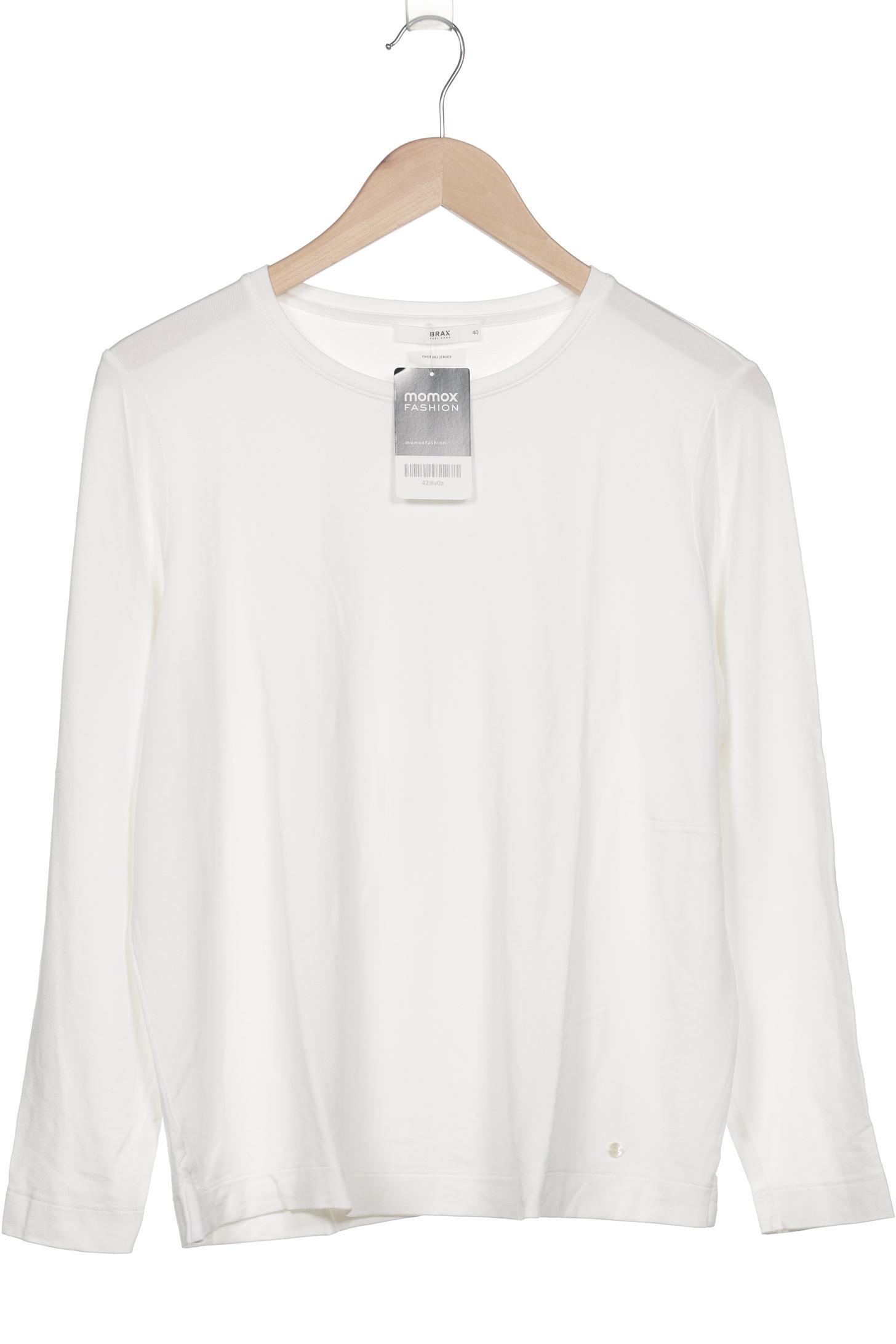 

Brax Damen Langarmshirt, weiß, Gr. 40