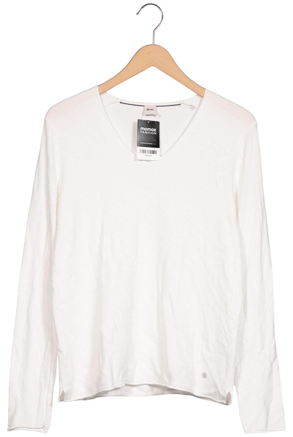 

Brax Damen Langarmshirt, weiß, Gr. 38