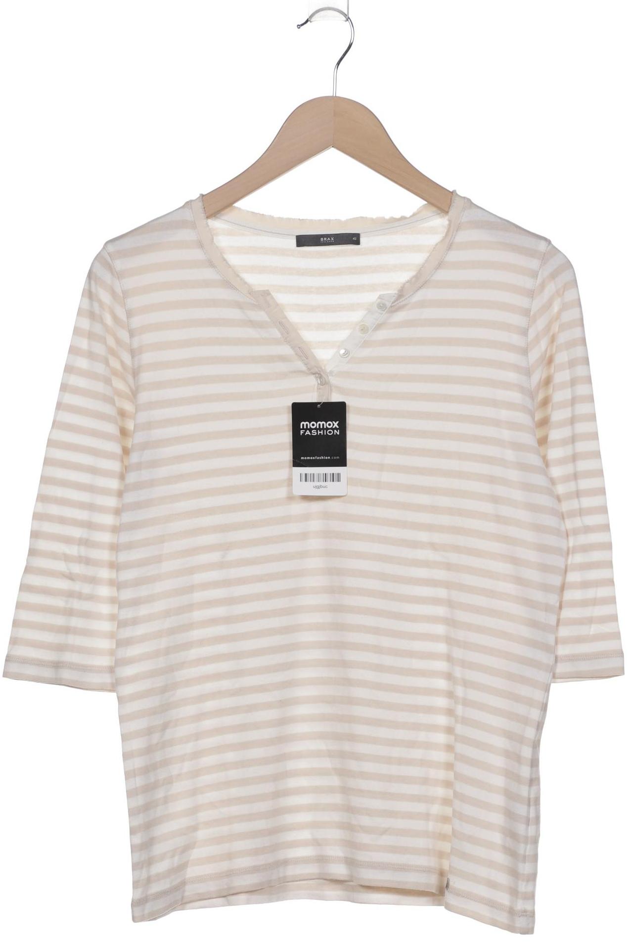 

Brax Damen Langarmshirt, beige, Gr. 42