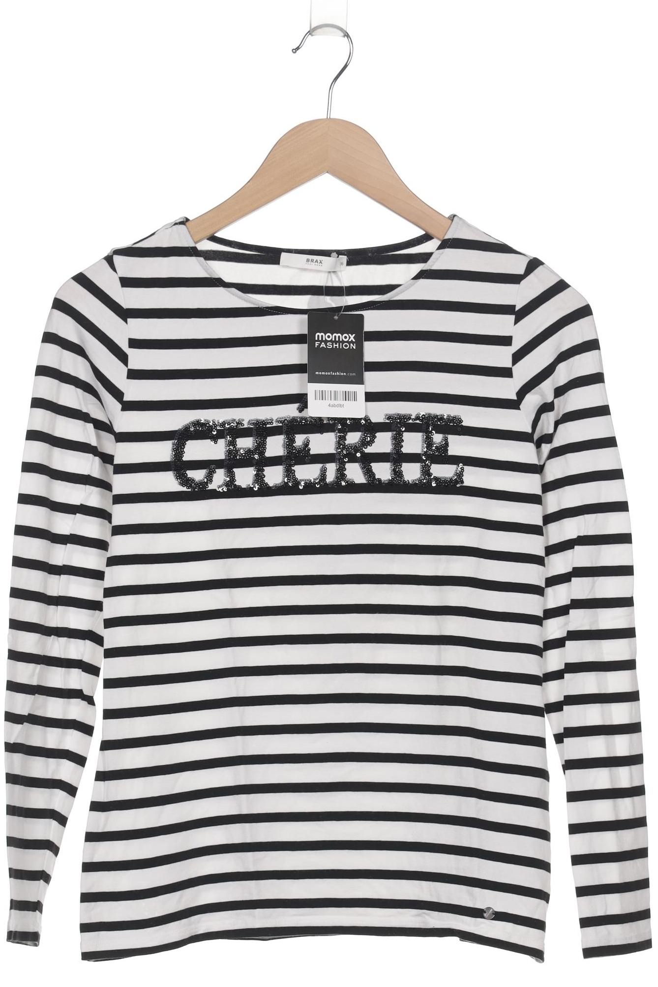 

Brax Damen Langarmshirt, weiß, Gr. 36