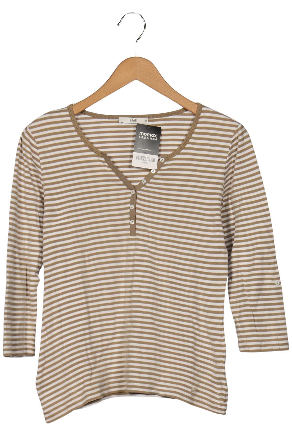

Brax Damen Langarmshirt, beige, Gr. 38