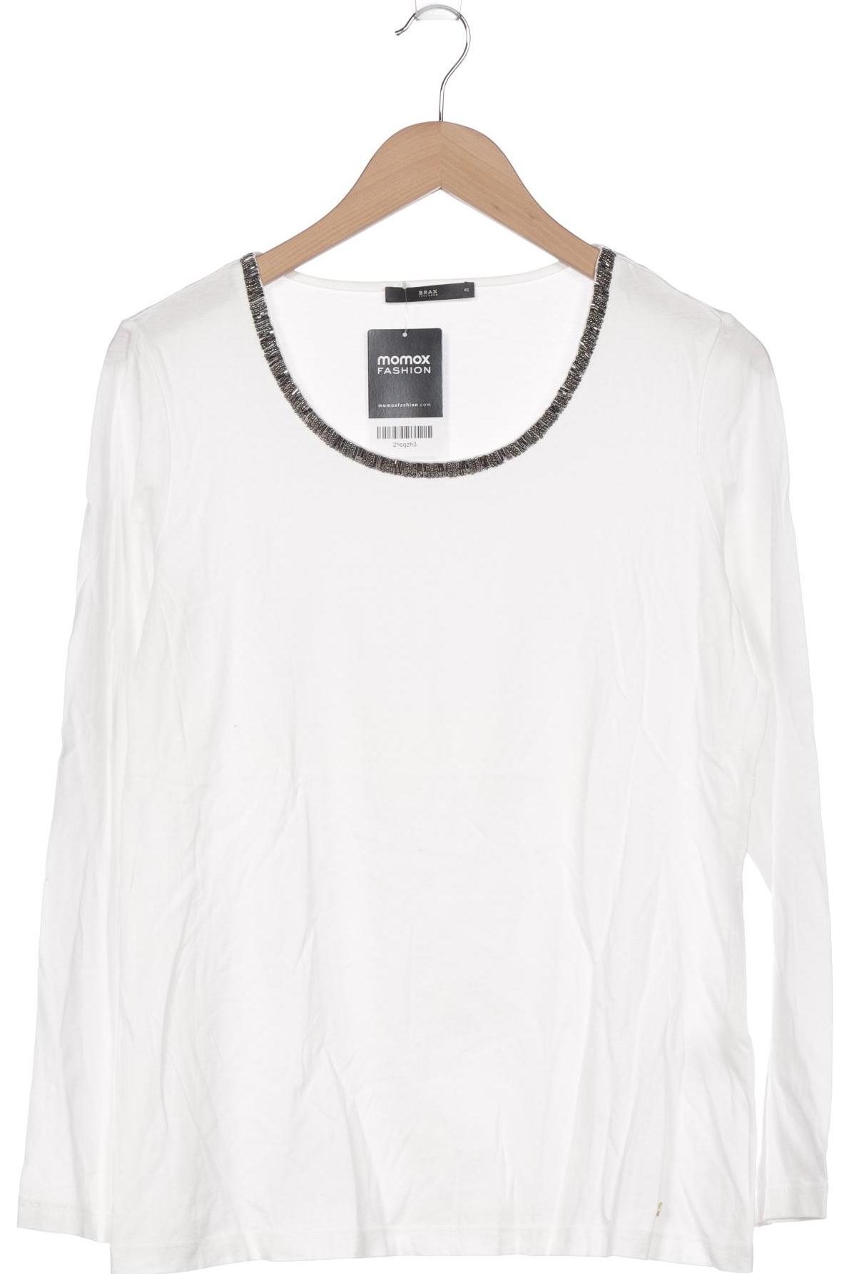 

Brax Damen Langarmshirt, weiß, Gr. 42