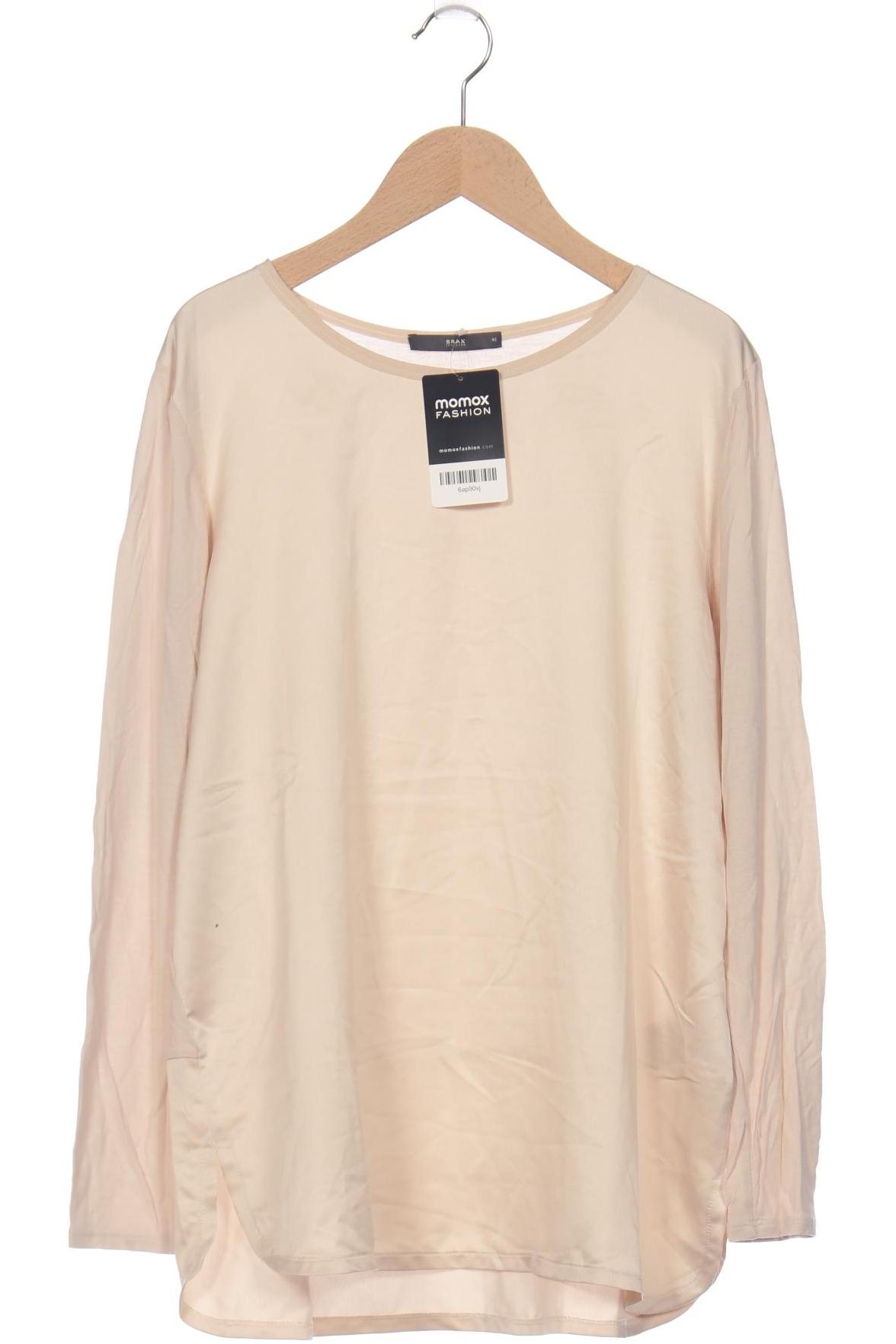 

Brax Damen Langarmshirt, beige, Gr. 42