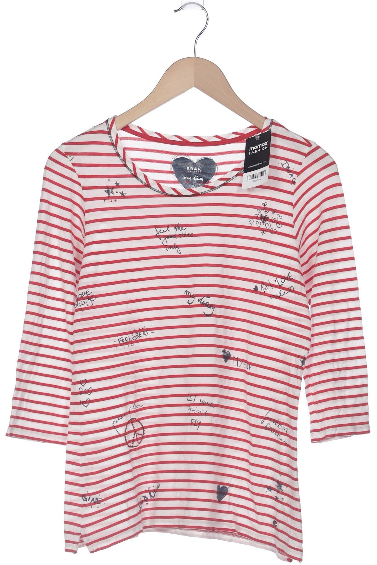 

Brax Damen Langarmshirt, weiß, Gr. 38