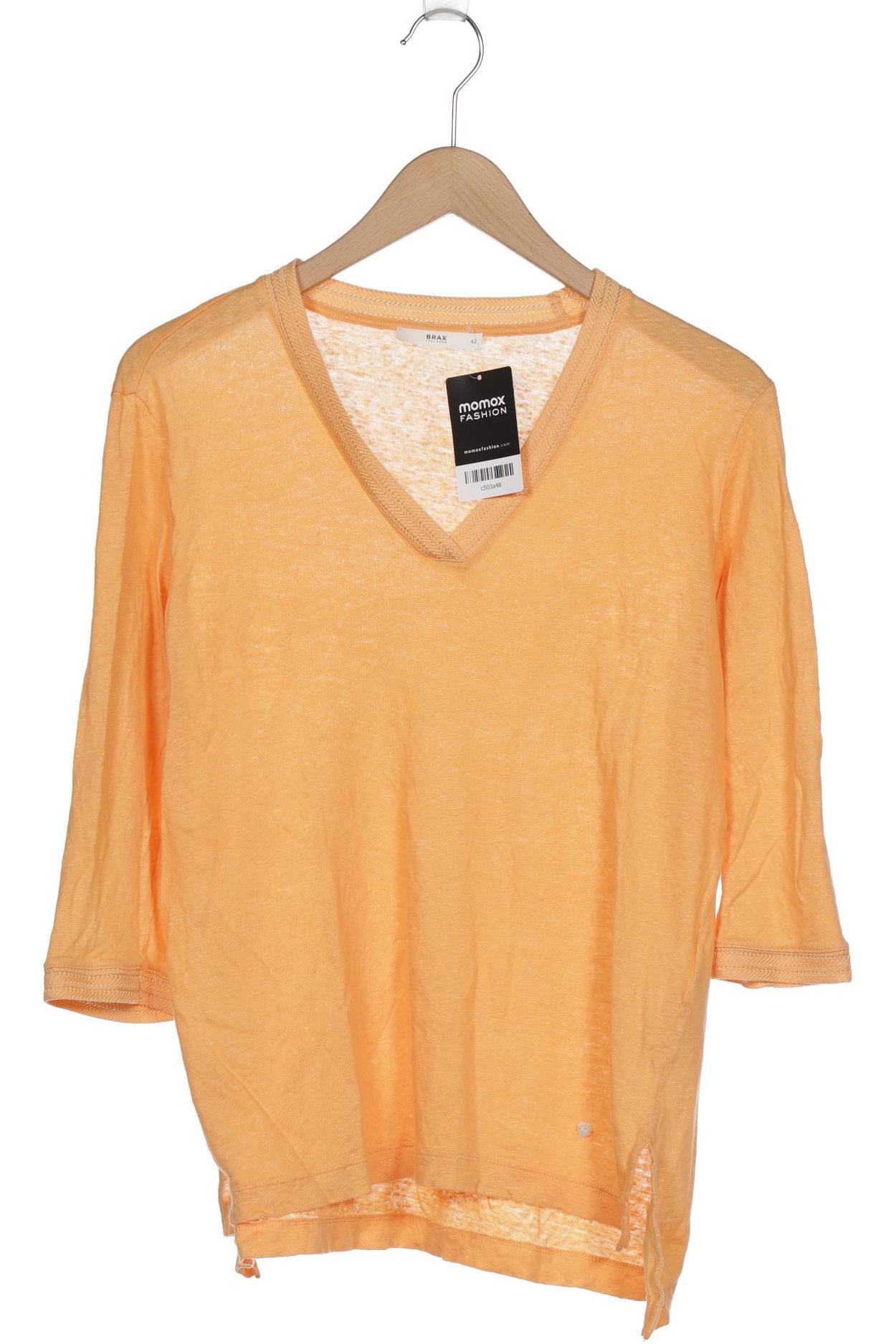 

Brax Damen Langarmshirt, orange, Gr. 42