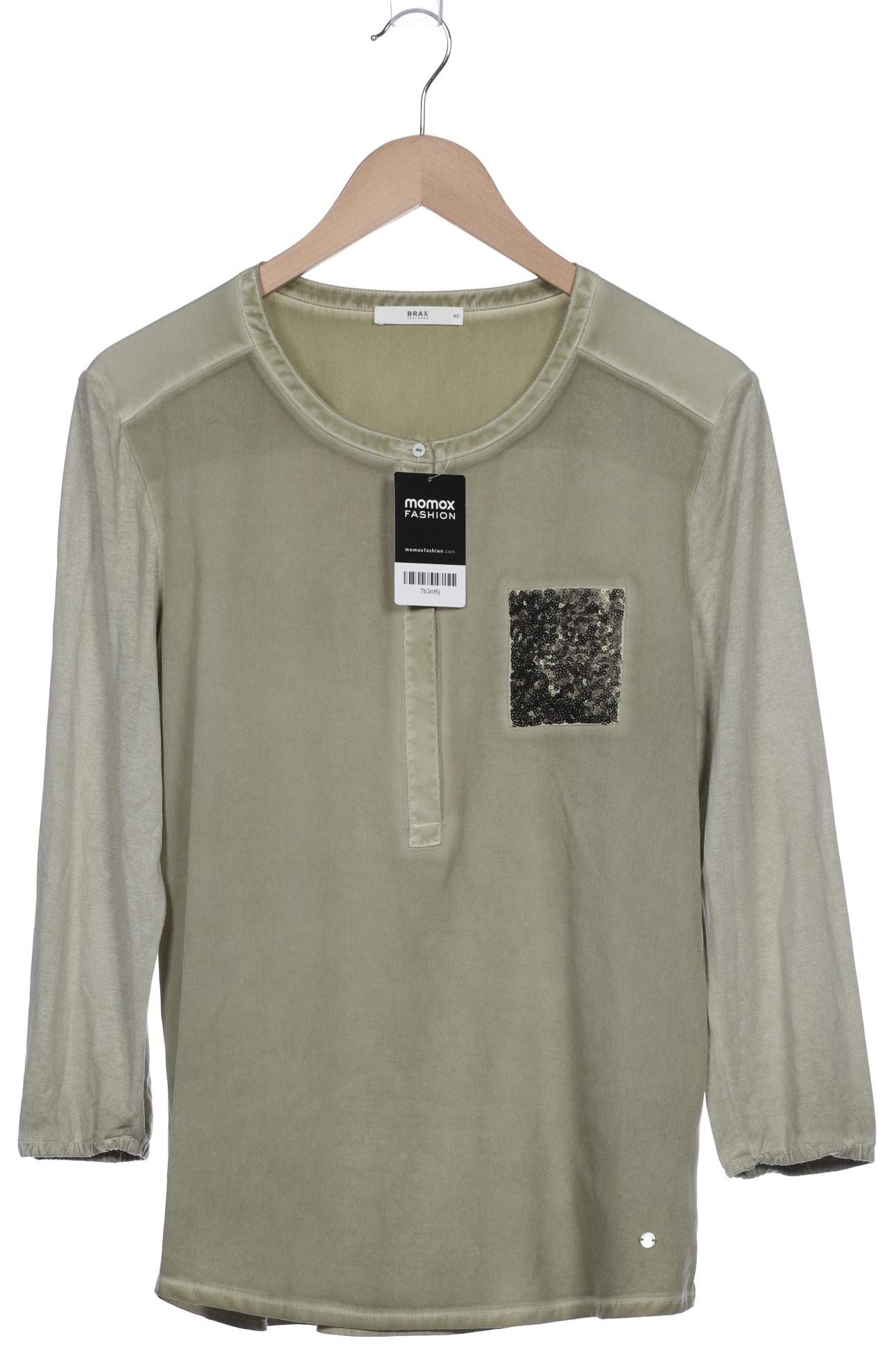 

Brax Damen Langarmshirt, grün, Gr. 40