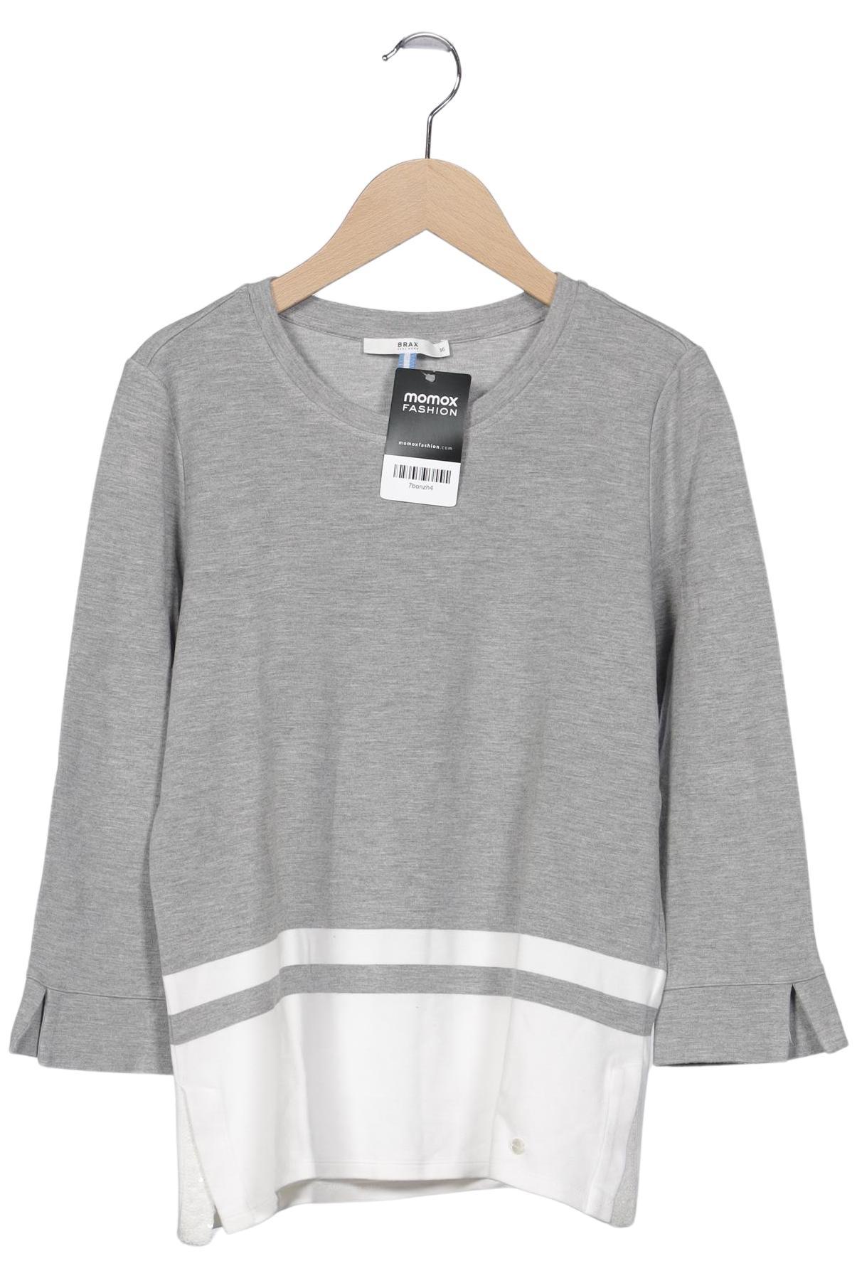 

Brax Damen Langarmshirt, grau, Gr. 36