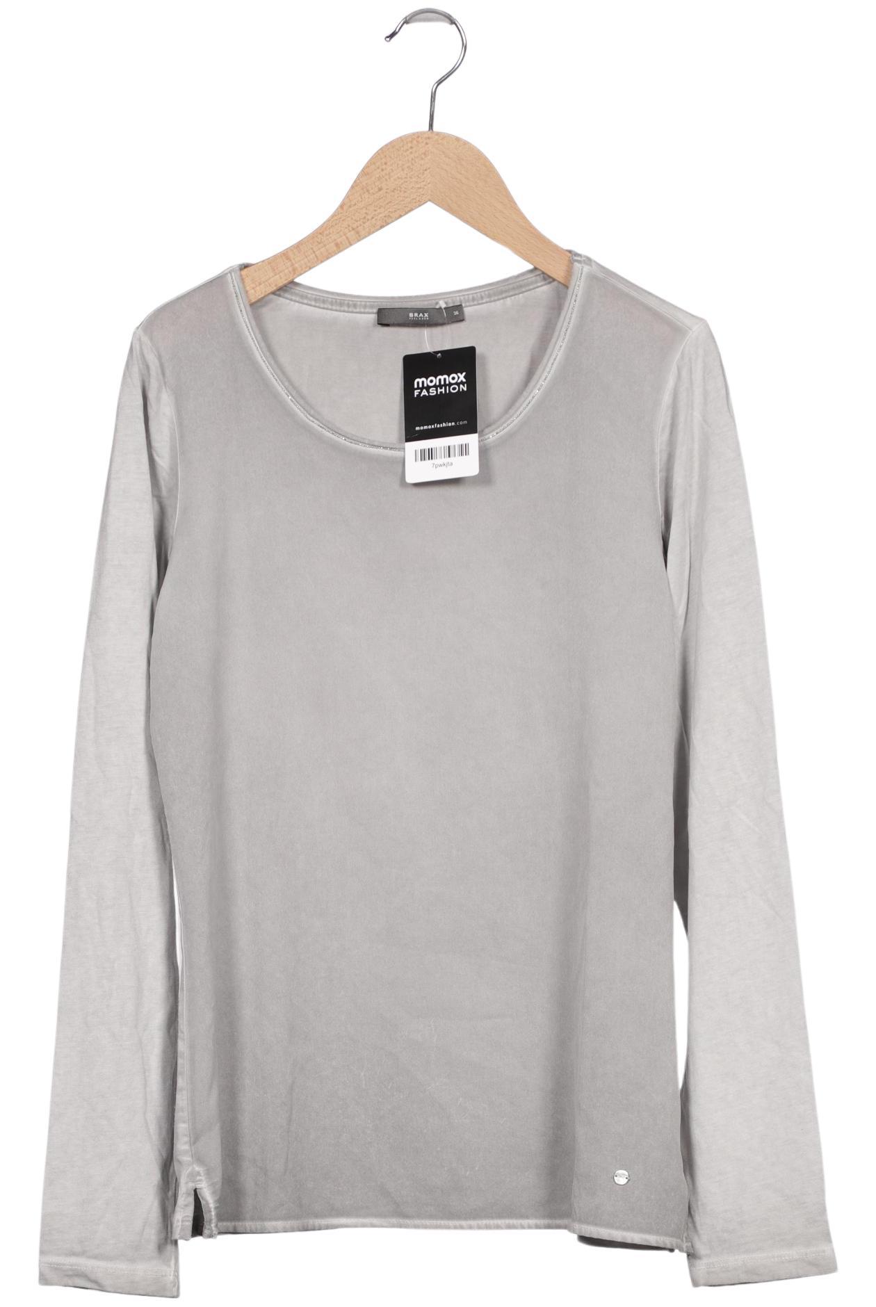 

Brax Damen Langarmshirt, grau, Gr. 36