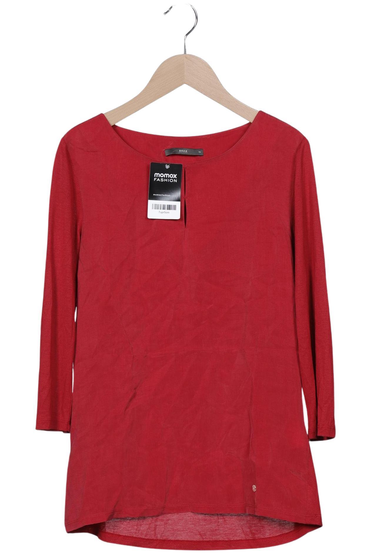 

Brax Damen Langarmshirt, rot, Gr. 34
