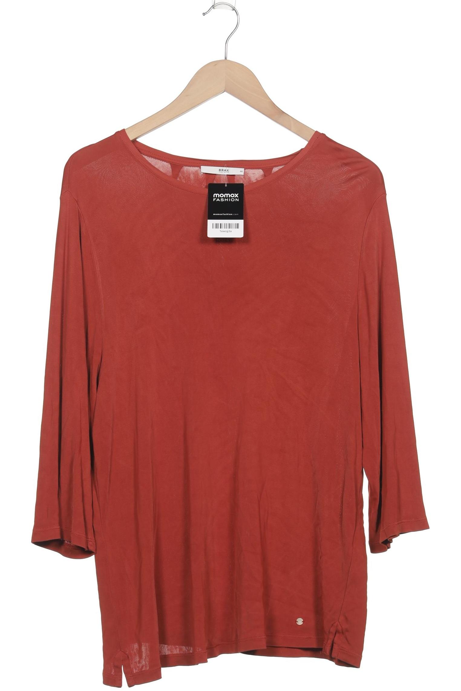

Brax Damen Langarmshirt, orange, Gr. 46