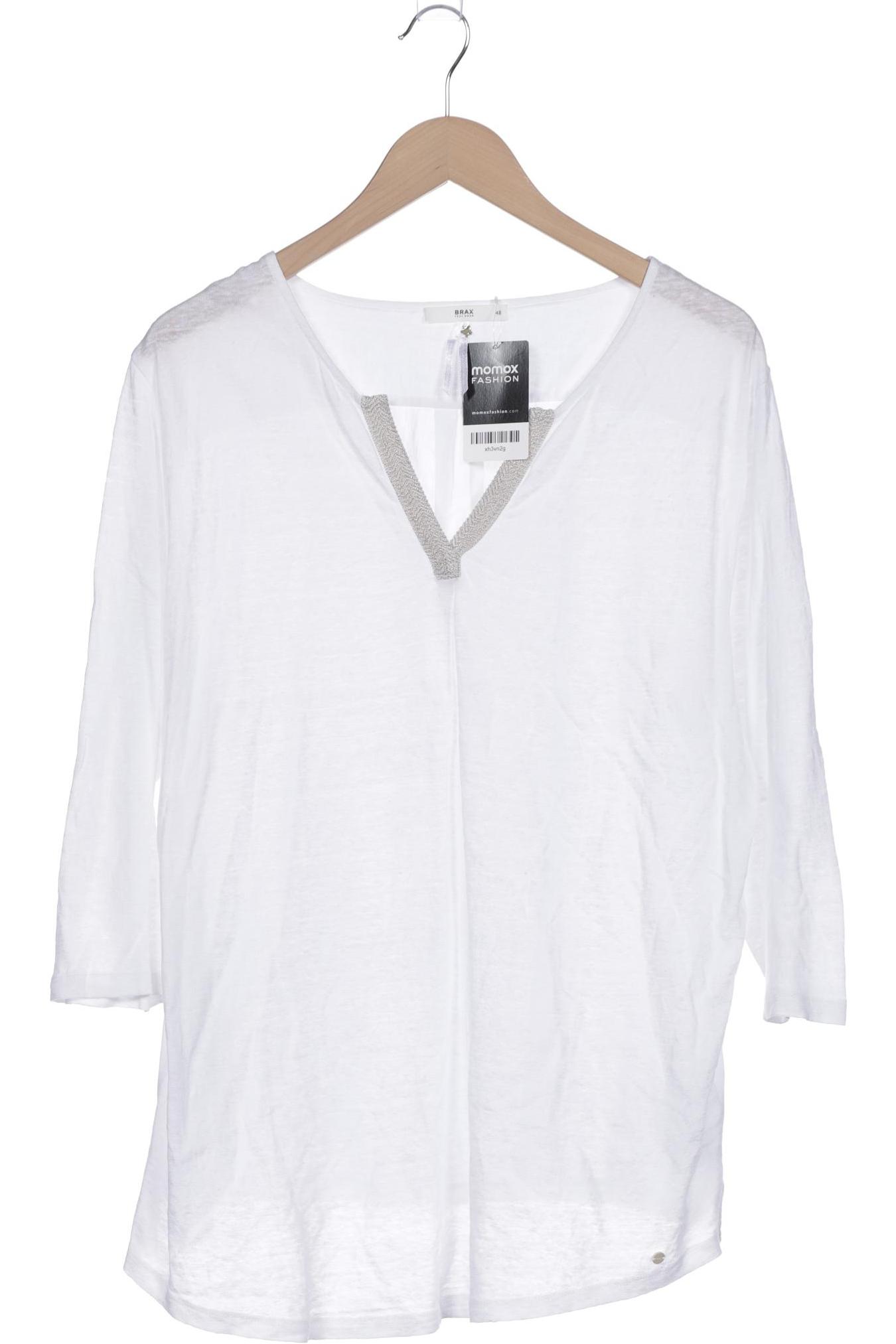 

Brax Damen Langarmshirt, weiß, Gr. 48