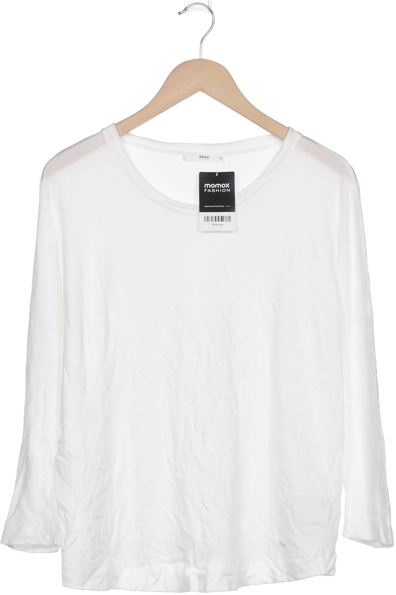 

Brax Damen Langarmshirt, weiß, Gr. 42