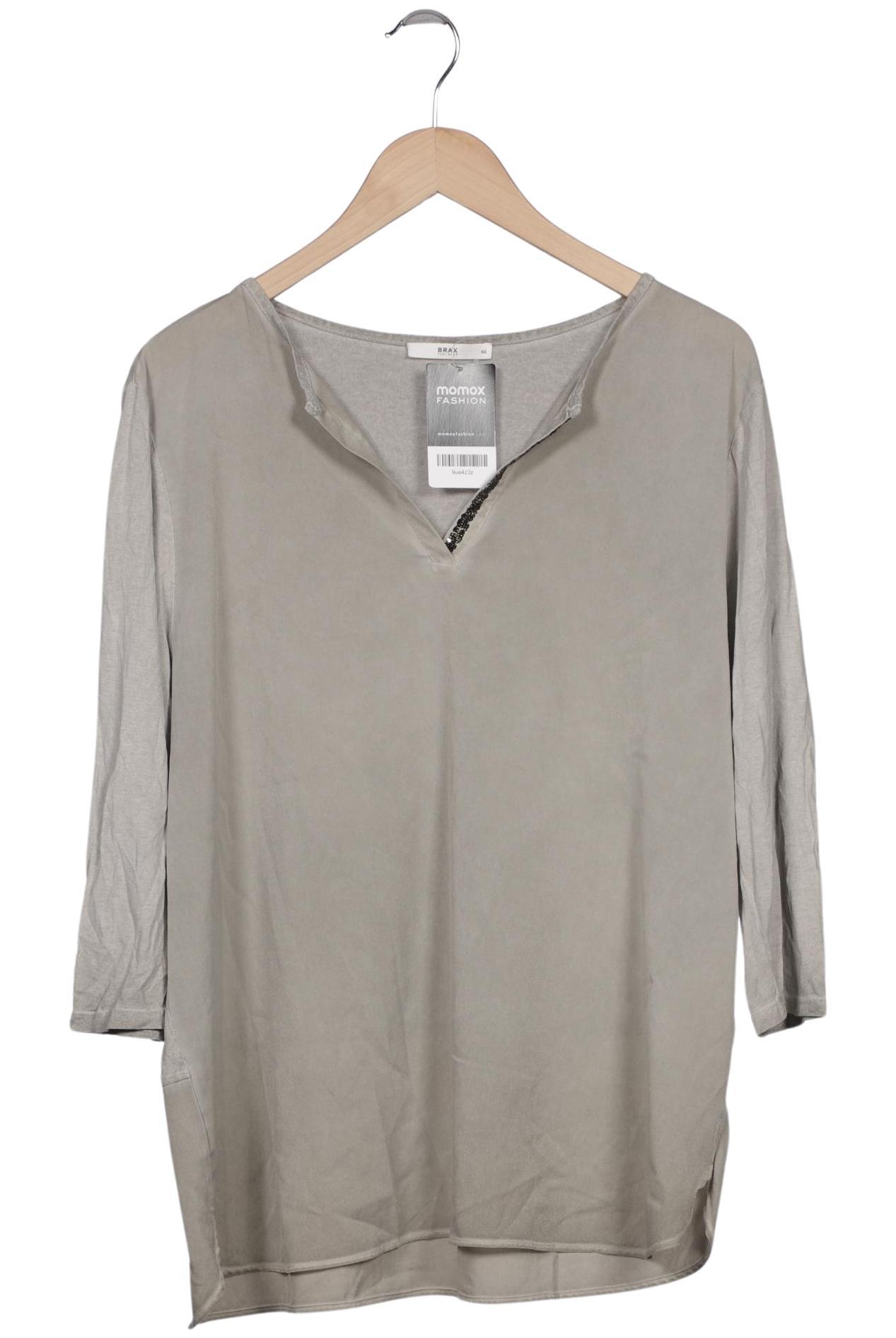 

Brax Damen Langarmshirt, grau, Gr. 46