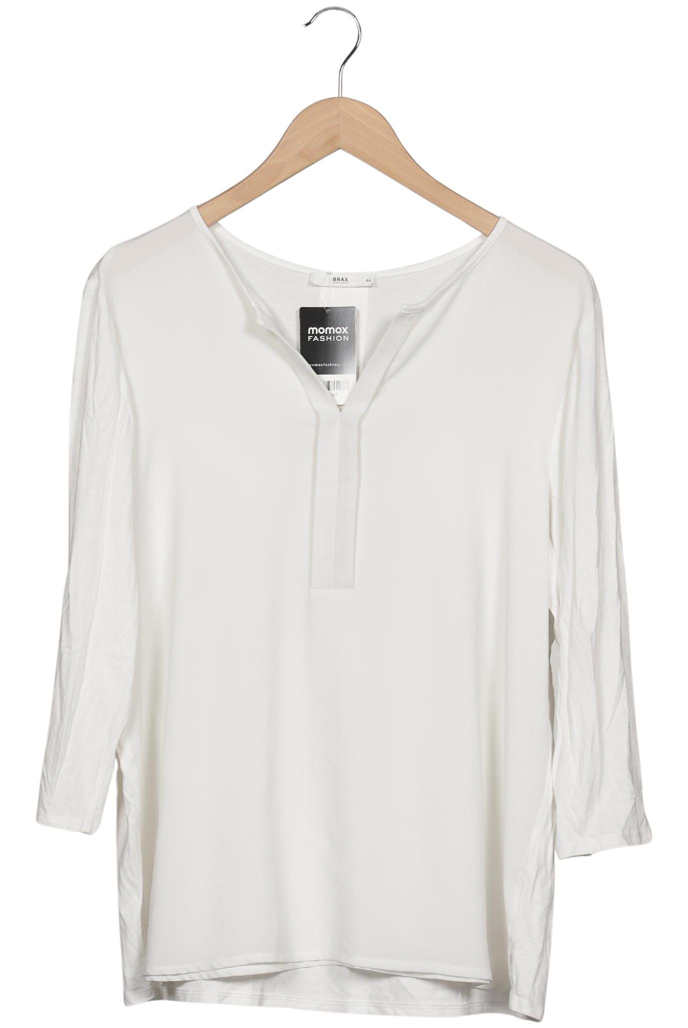 

Brax Damen Langarmshirt, weiß, Gr. 44