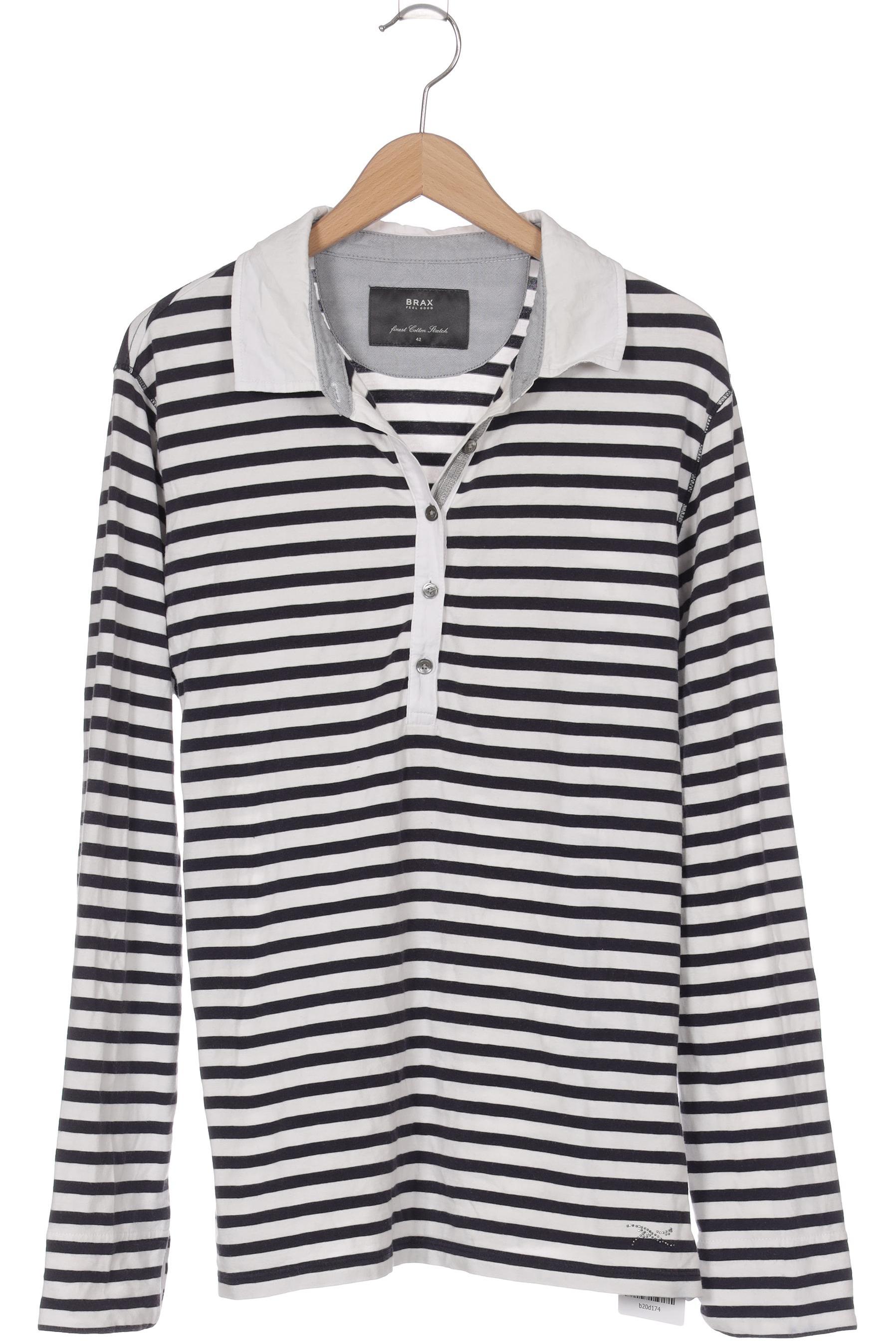 

Brax Damen Langarmshirt, blau, Gr. 42