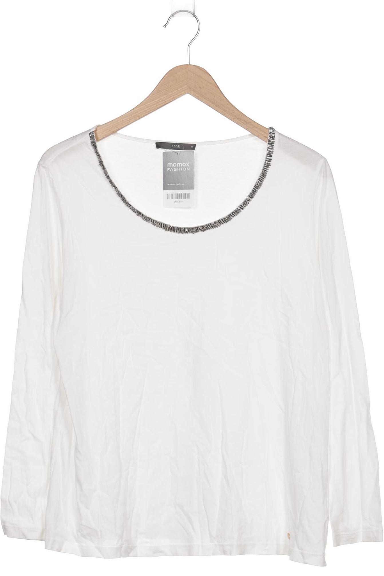 

Brax Damen Langarmshirt, weiß, Gr. 44