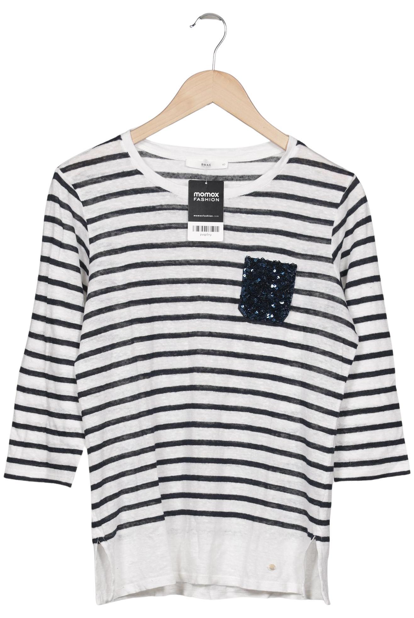 

Brax Damen Langarmshirt, weiß, Gr. 40