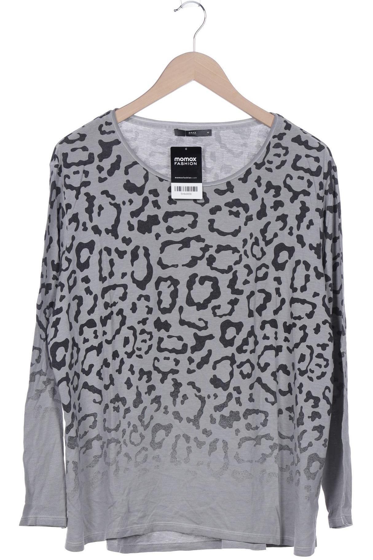 

Brax Damen Langarmshirt, grau, Gr. 48
