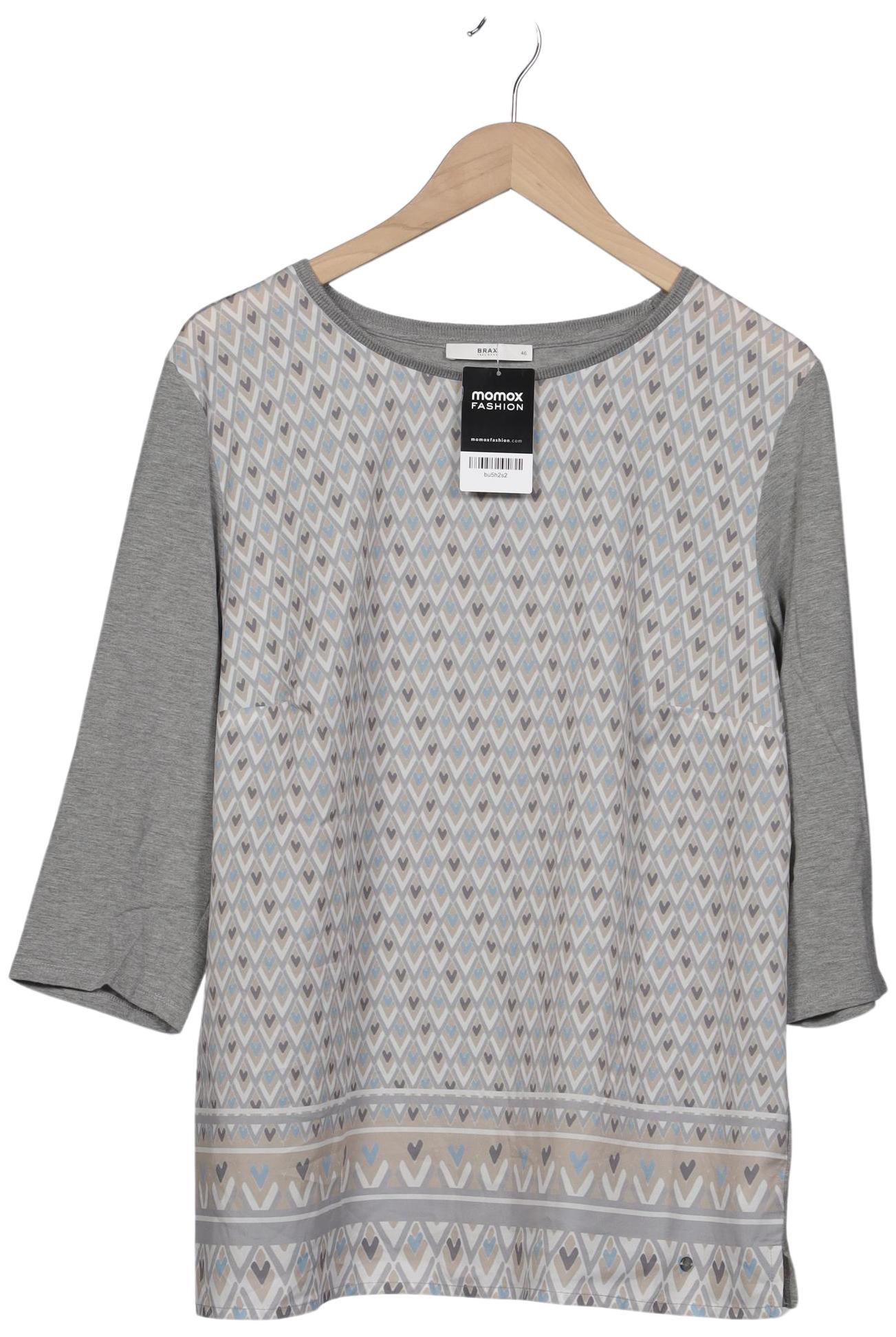 

Brax Damen Langarmshirt, grau, Gr. 46