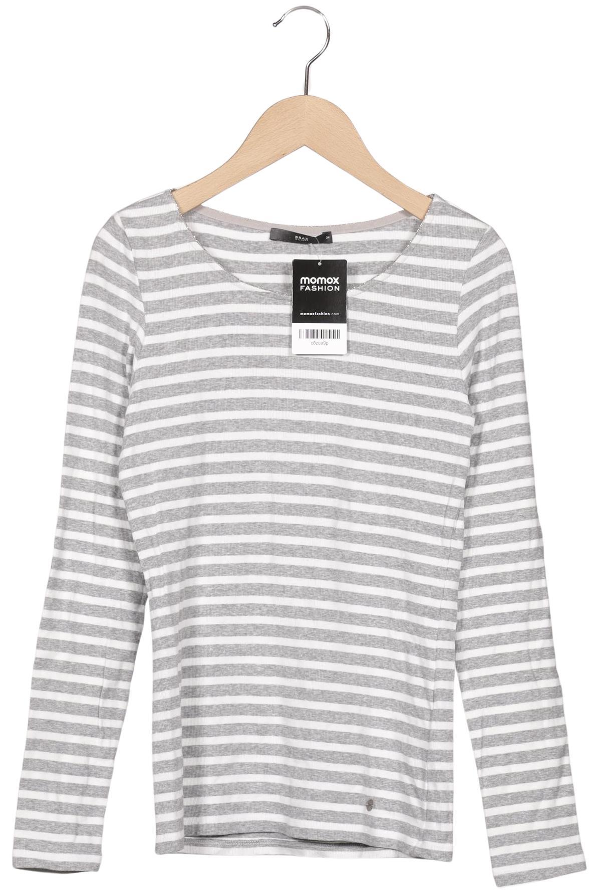 

Brax Damen Langarmshirt, grau, Gr. 34