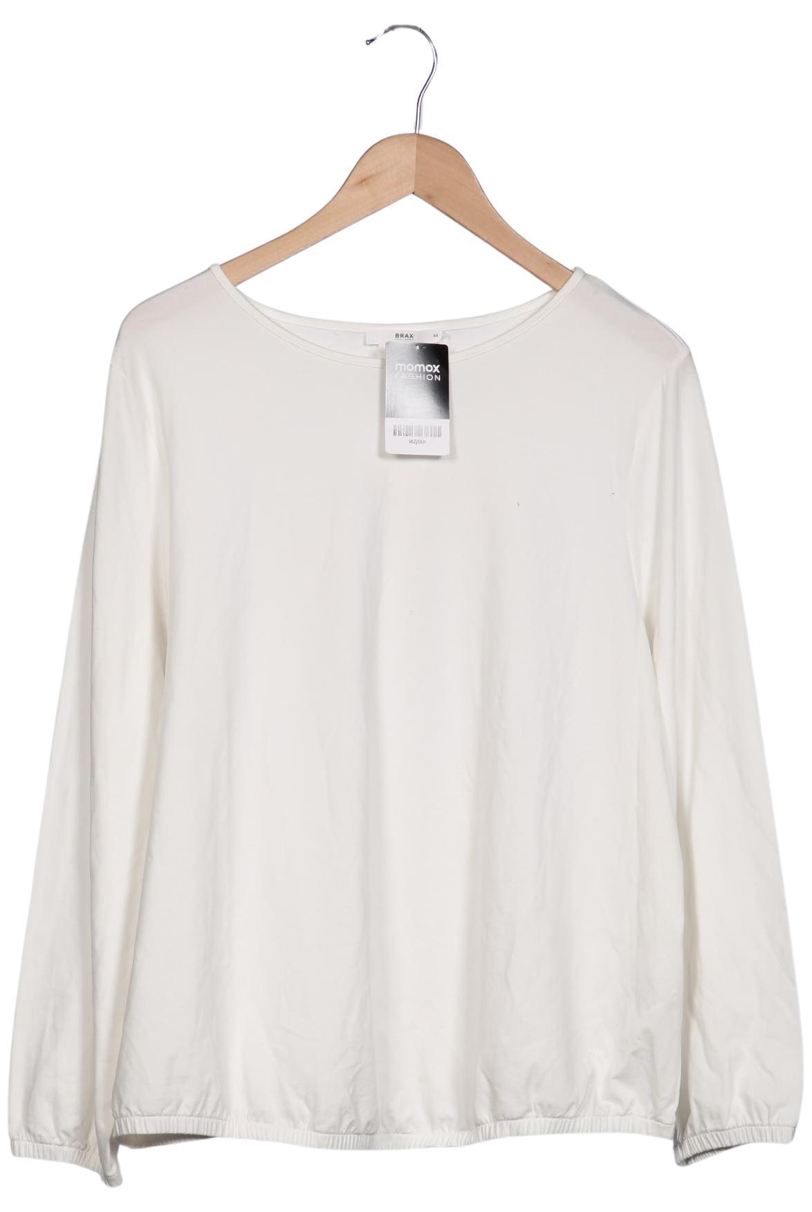 

Brax Damen Langarmshirt, weiß, Gr. 44