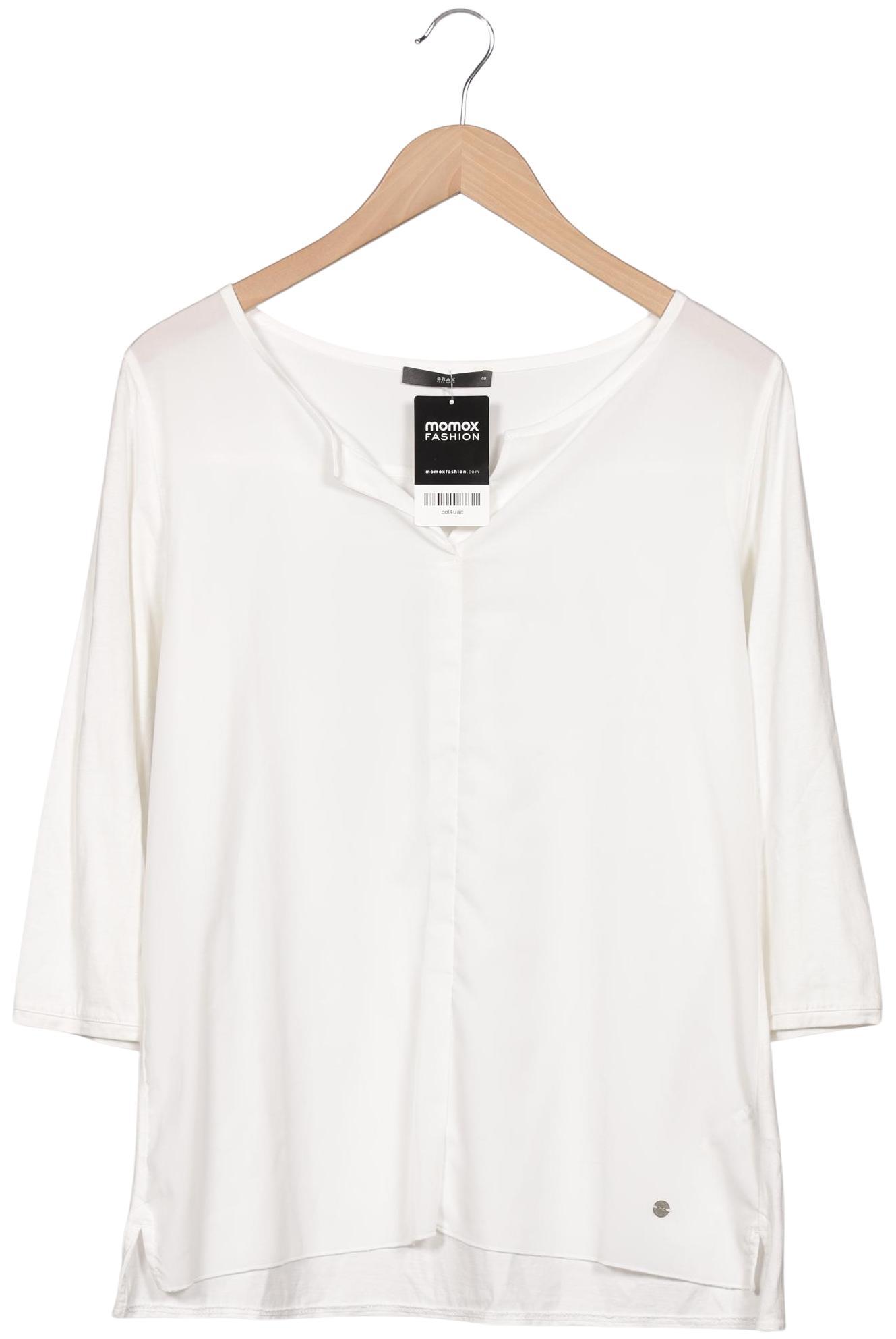 

Brax Damen Langarmshirt, weiß, Gr. 40