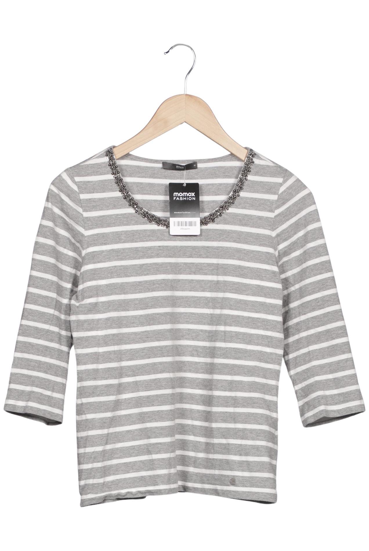 

Brax Damen Langarmshirt, grau, Gr. 38