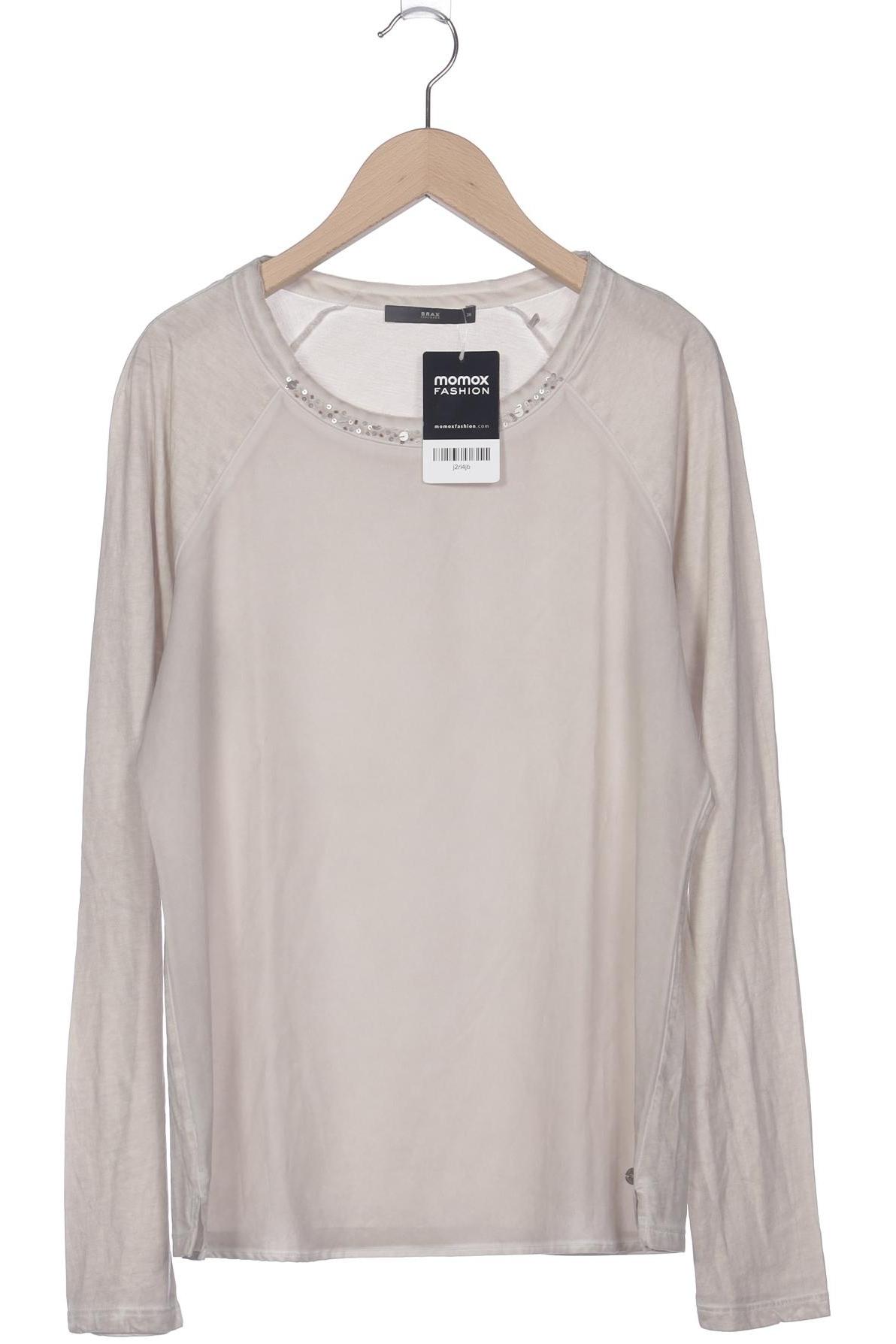 

Brax Damen Langarmshirt, beige, Gr. 36