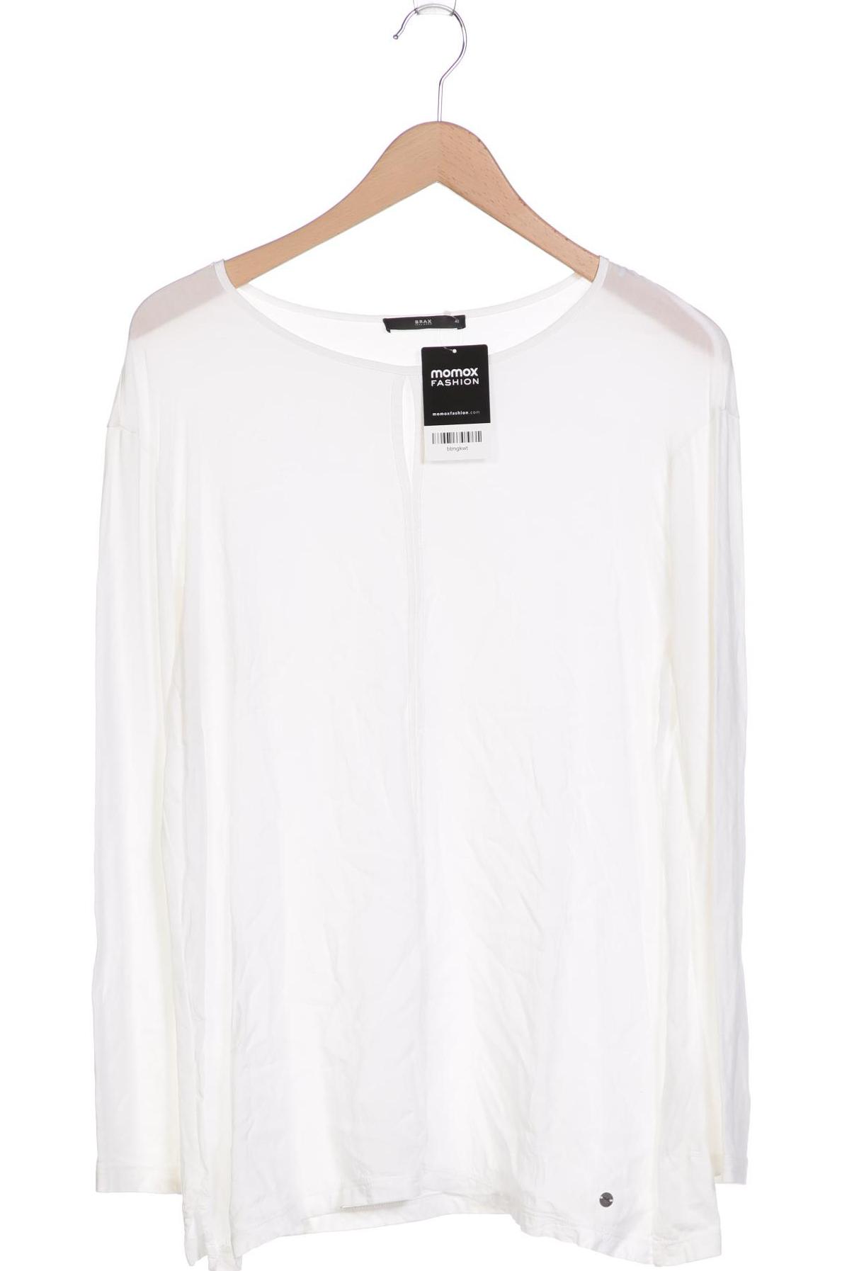 

Brax Damen Langarmshirt, weiß, Gr. 42