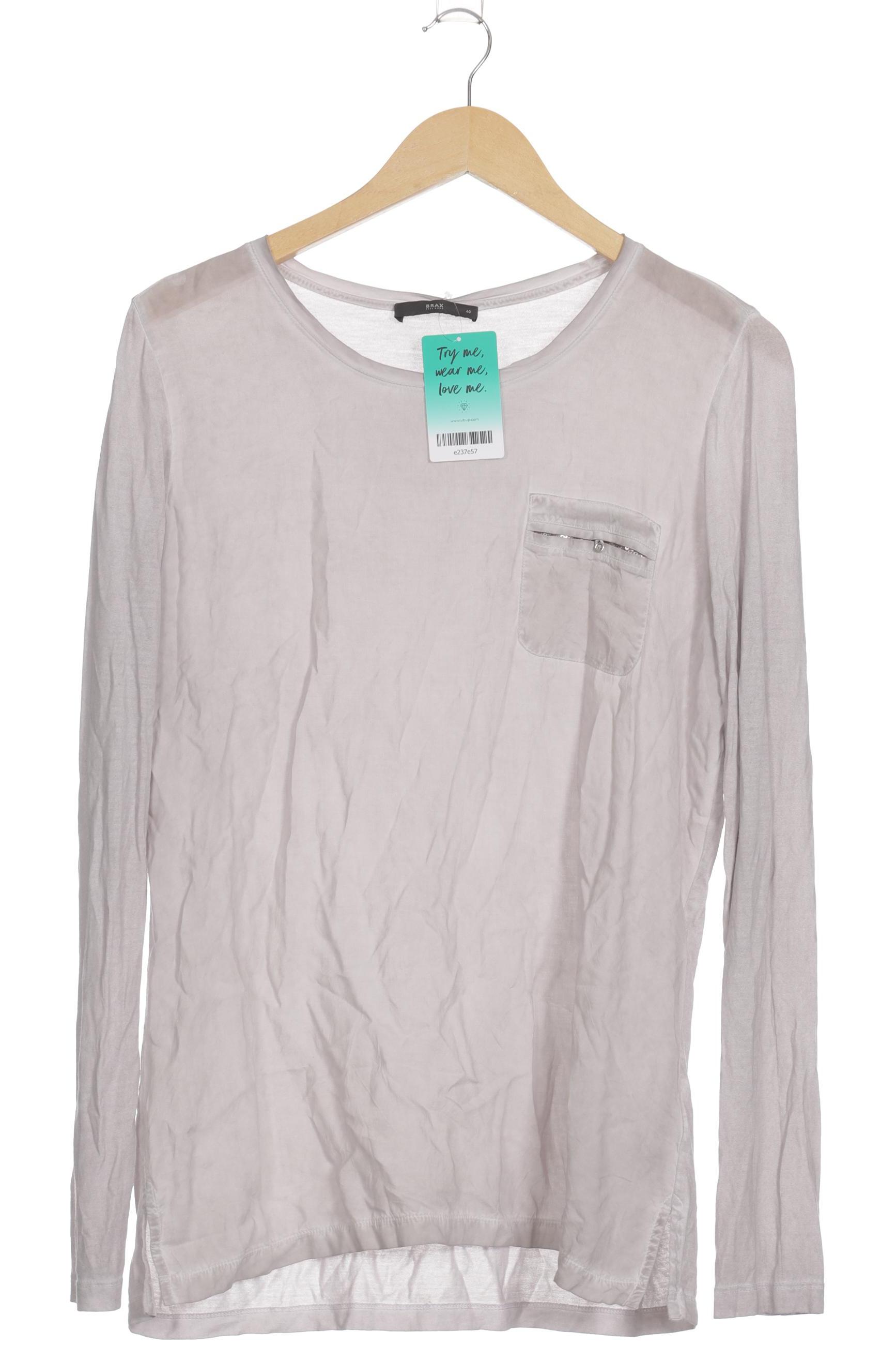 

Brax Damen Langarmshirt, grau, Gr. 40