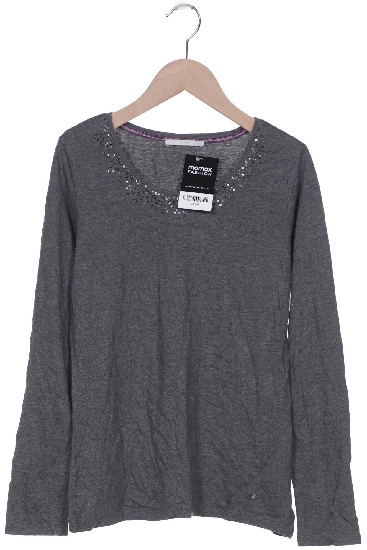 

Brax Damen Langarmshirt, grau, Gr. 40