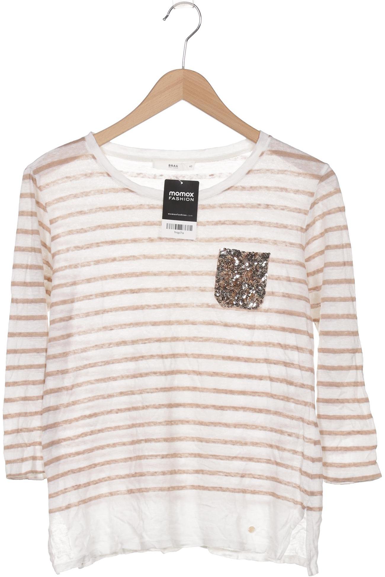 

Brax Damen Langarmshirt, weiß, Gr. 40