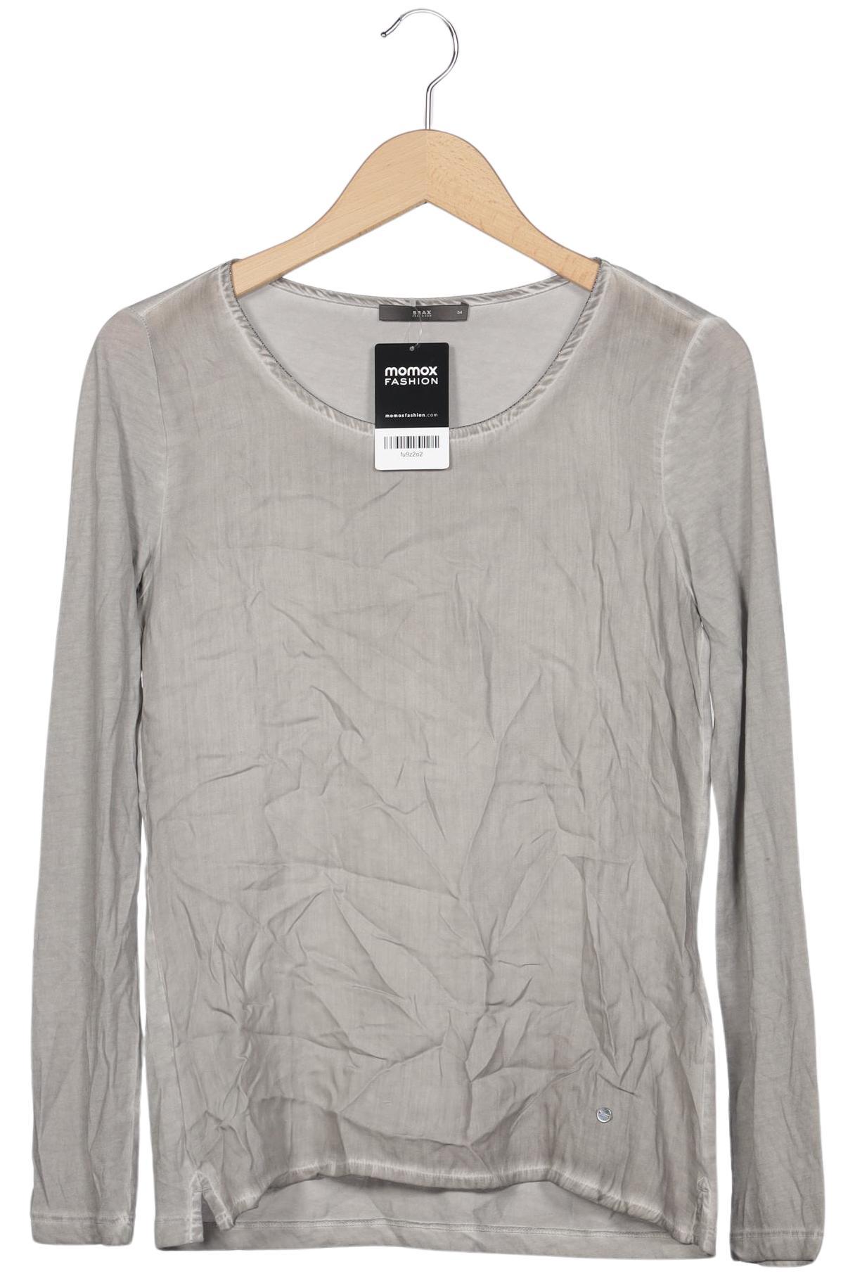

Brax Damen Langarmshirt, grau, Gr. 34