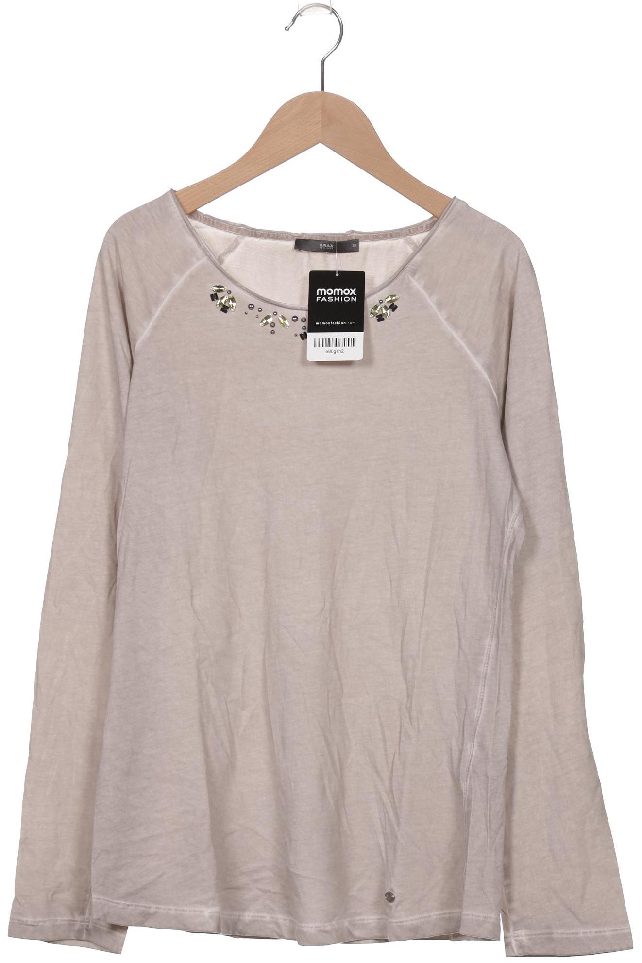 

Brax Damen Langarmshirt, beige, Gr. 38