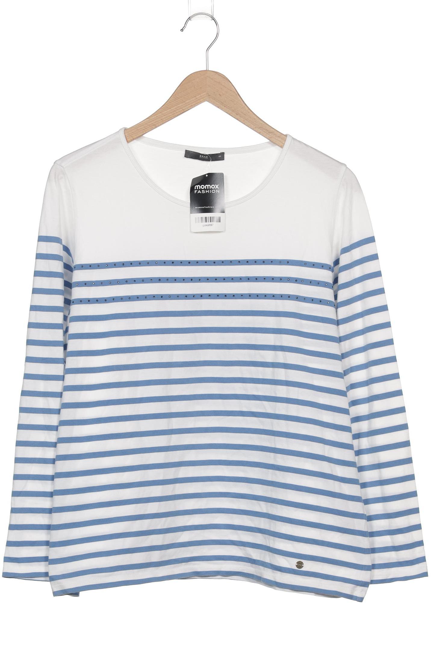 

Brax Damen Langarmshirt, weiß, Gr. 44