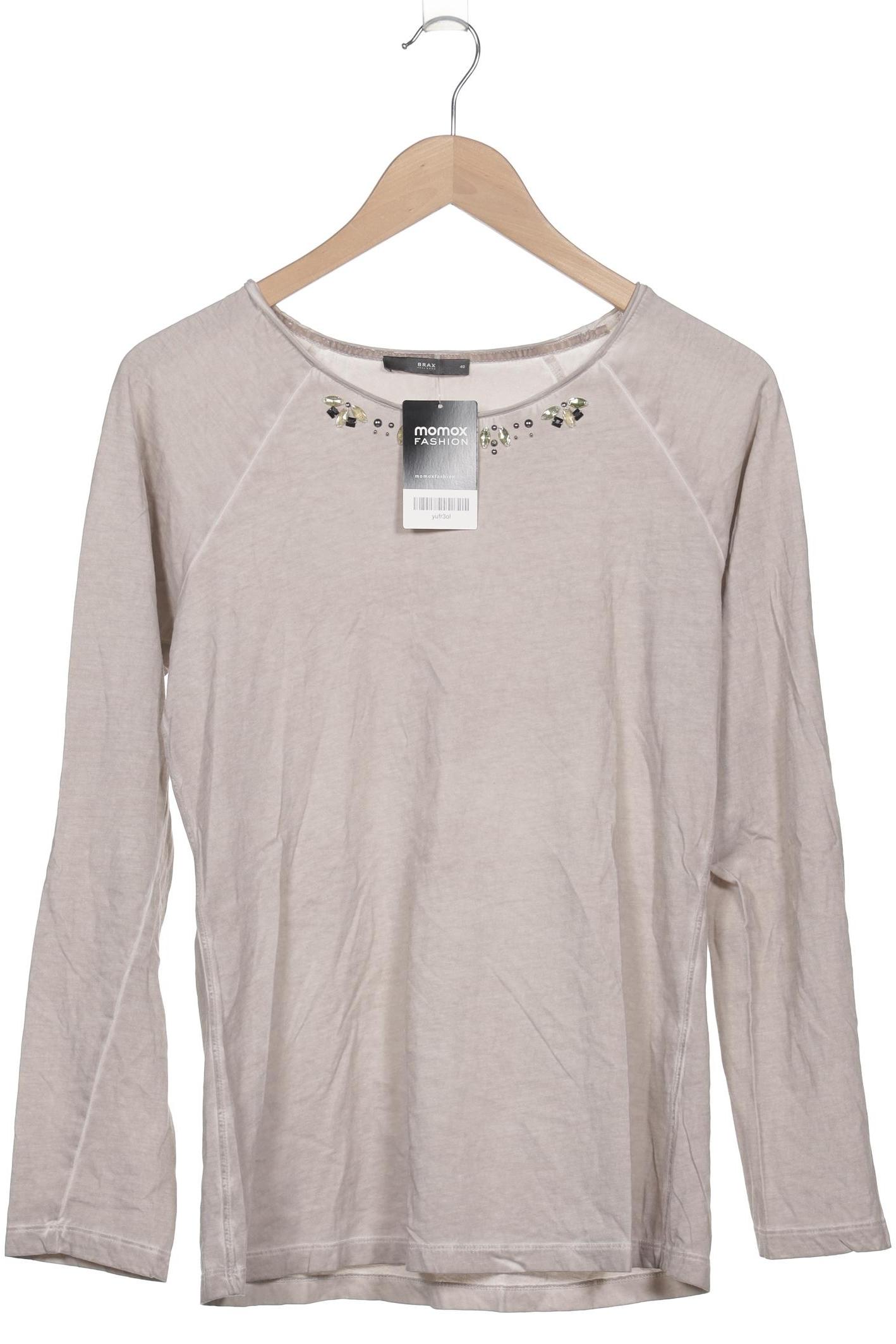 

Brax Damen Langarmshirt, grau, Gr. 40