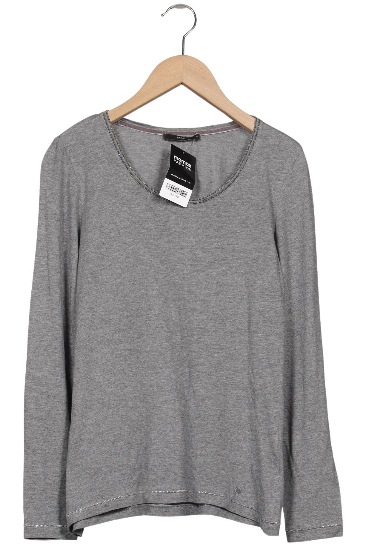 

Brax Damen Langarmshirt, grau, Gr. 34