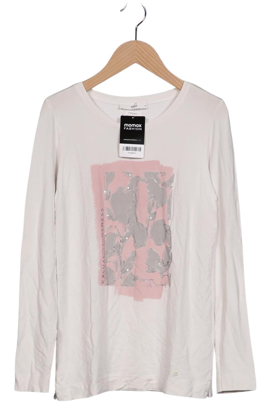 

Brax Damen Langarmshirt, weiß, Gr. 34