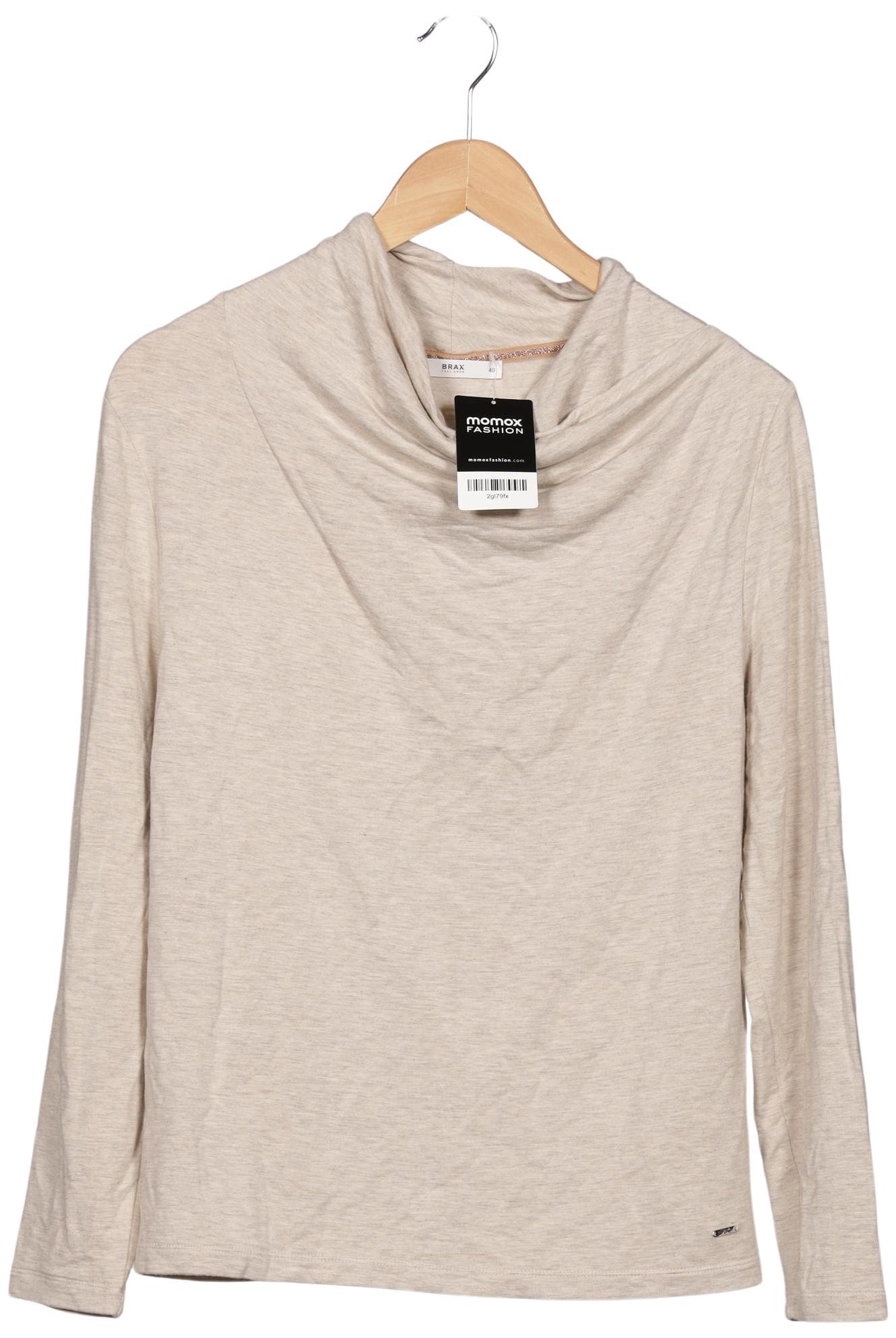 

Brax Damen Langarmshirt, beige, Gr. 40