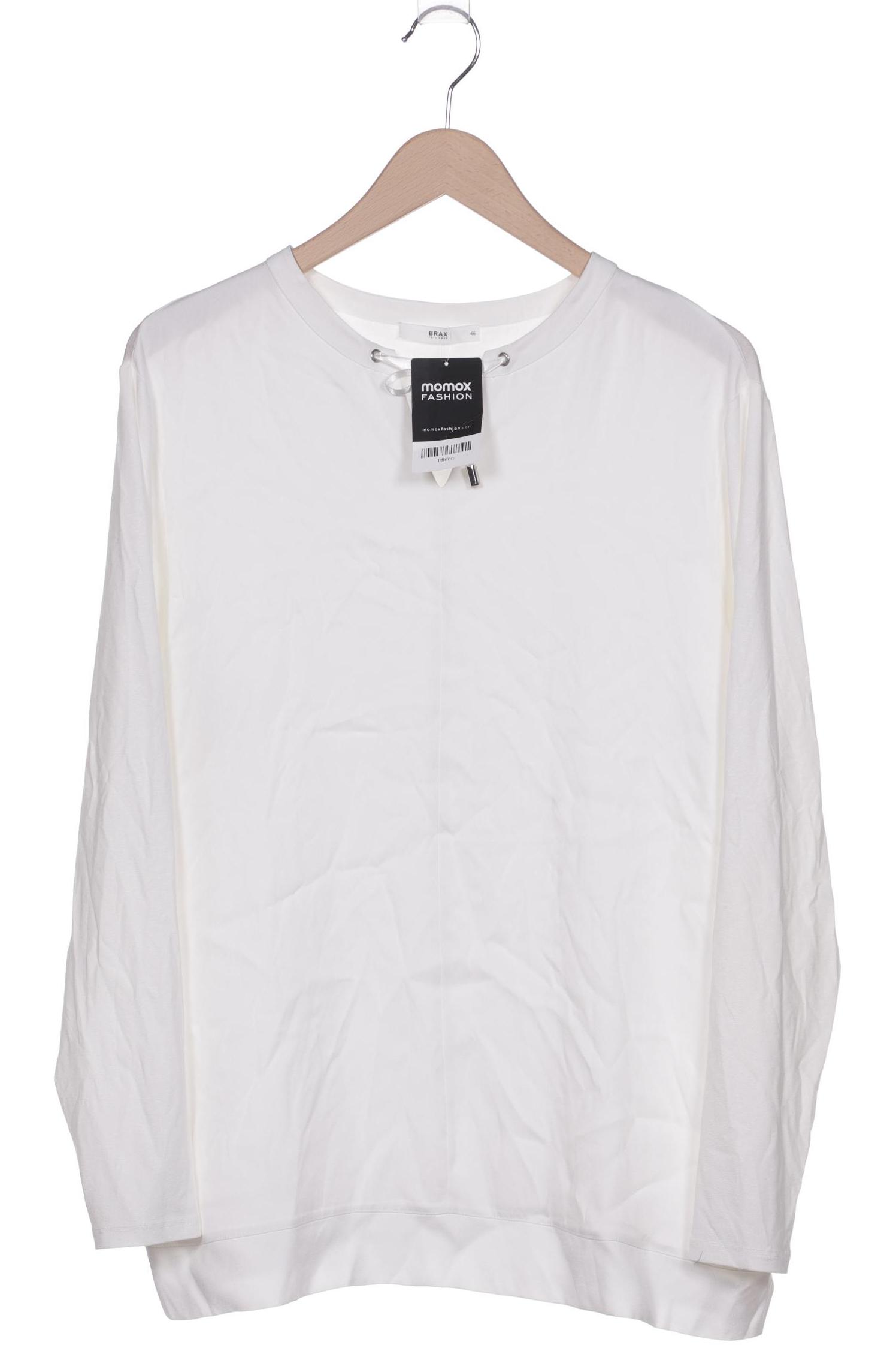 

Brax Damen Langarmshirt, weiß, Gr. 46