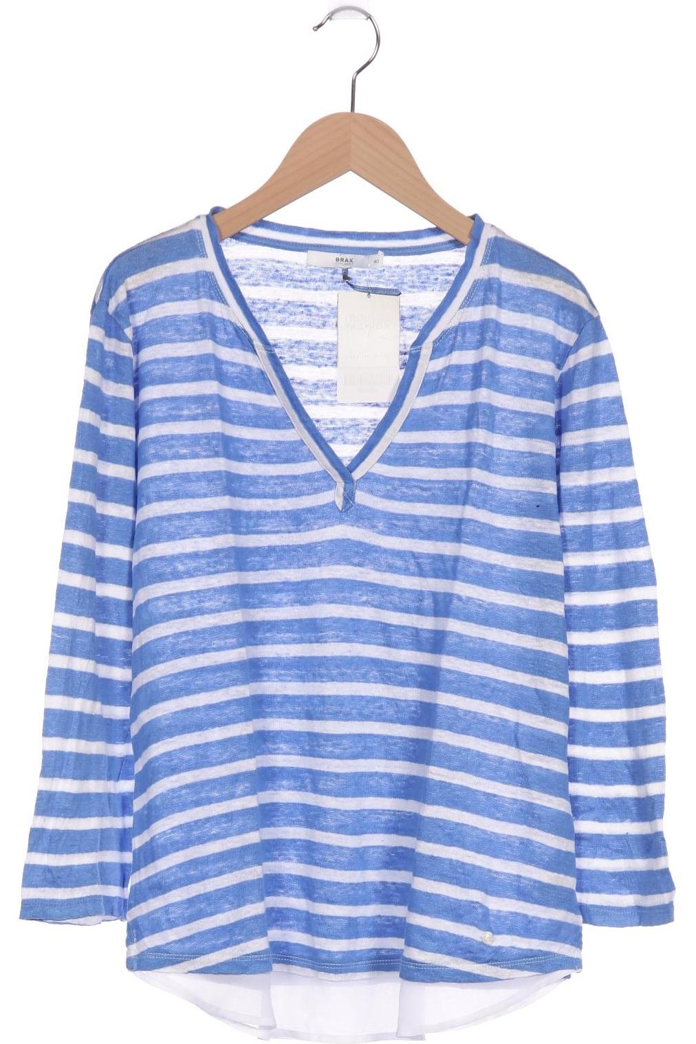 

Brax Damen Langarmshirt, blau, Gr. 40