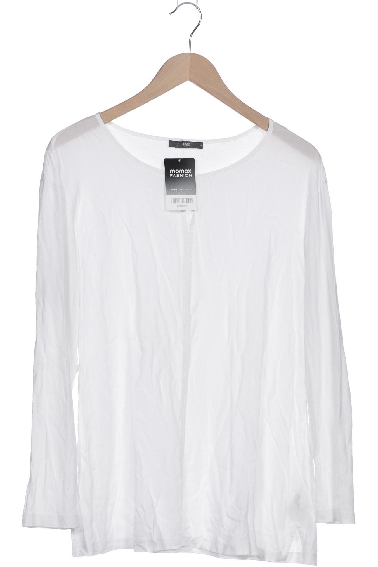 

Brax Damen Langarmshirt, weiß, Gr. 42