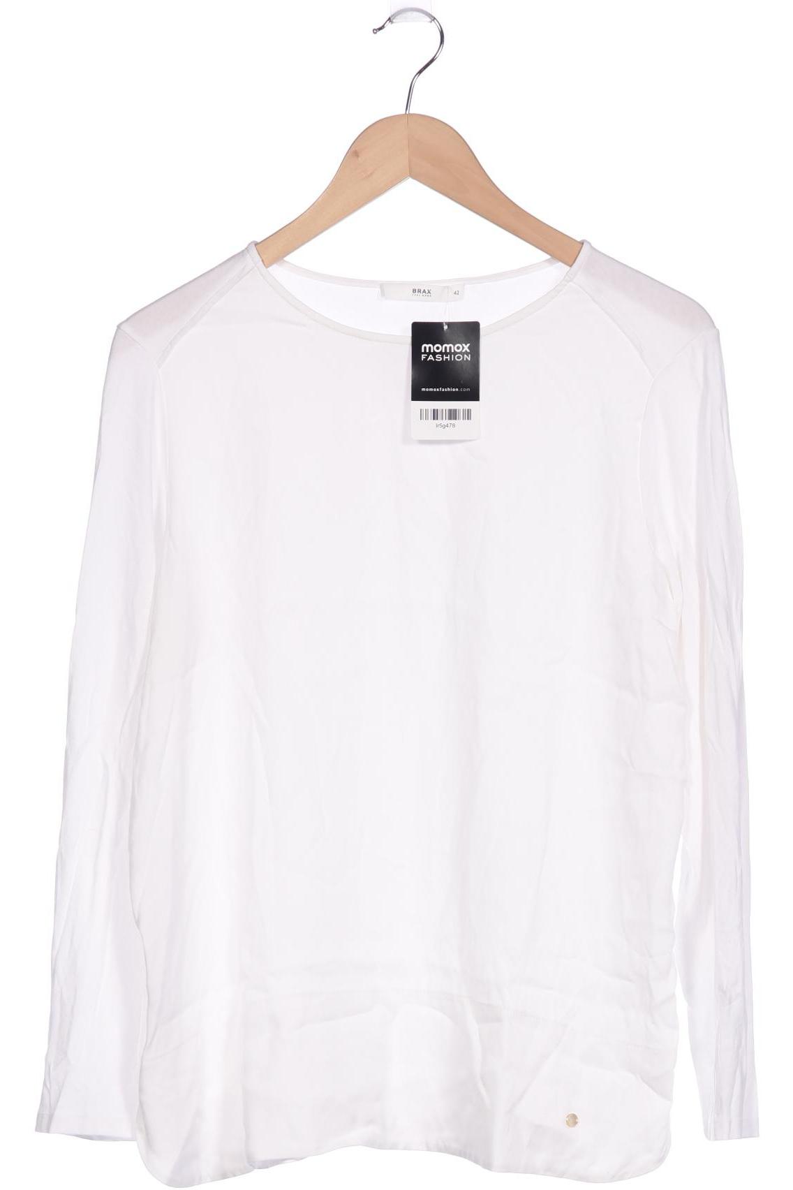 

Brax Damen Langarmshirt, weiß, Gr. 42