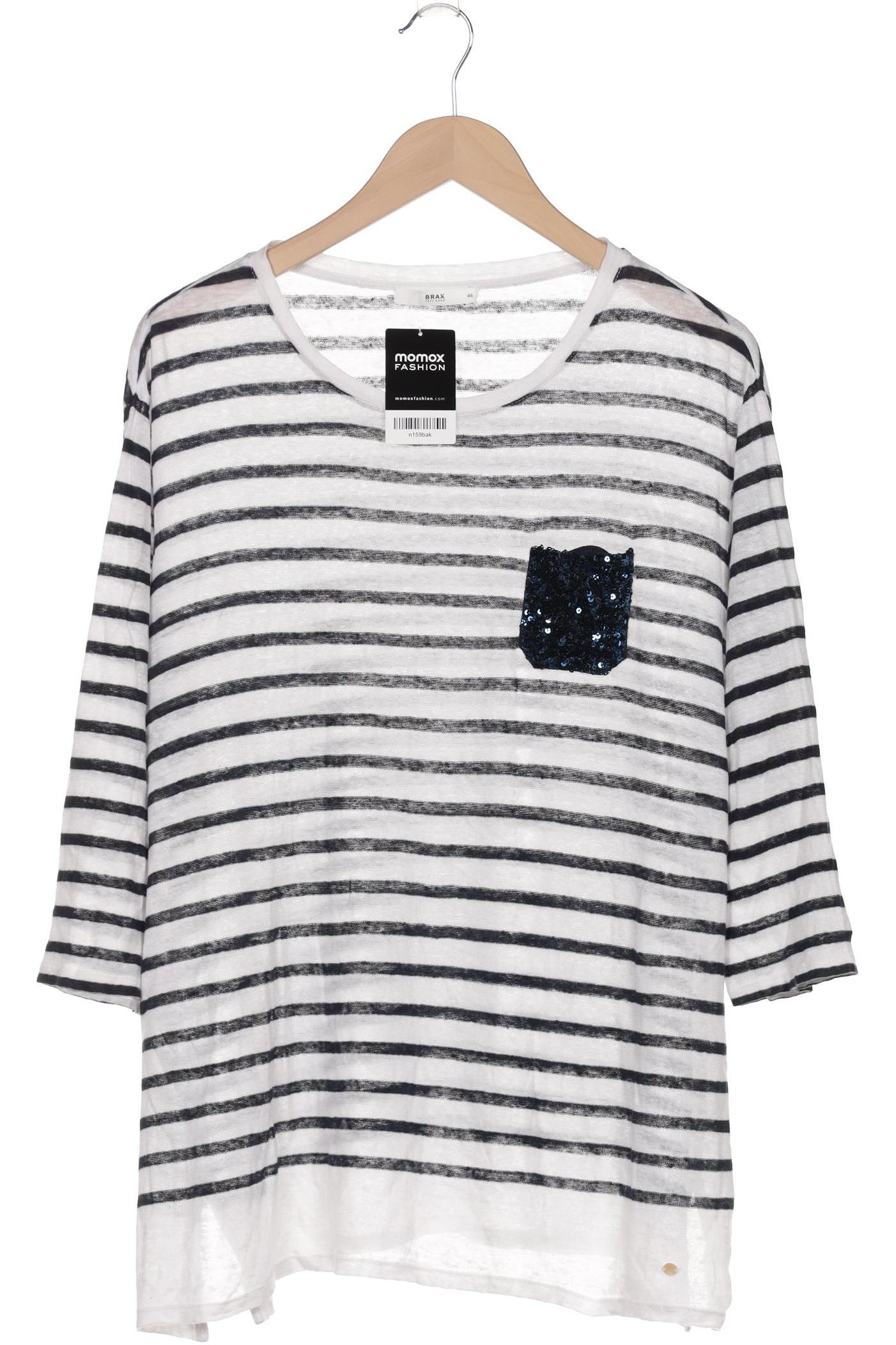 

Brax Damen Langarmshirt, weiß, Gr. 46