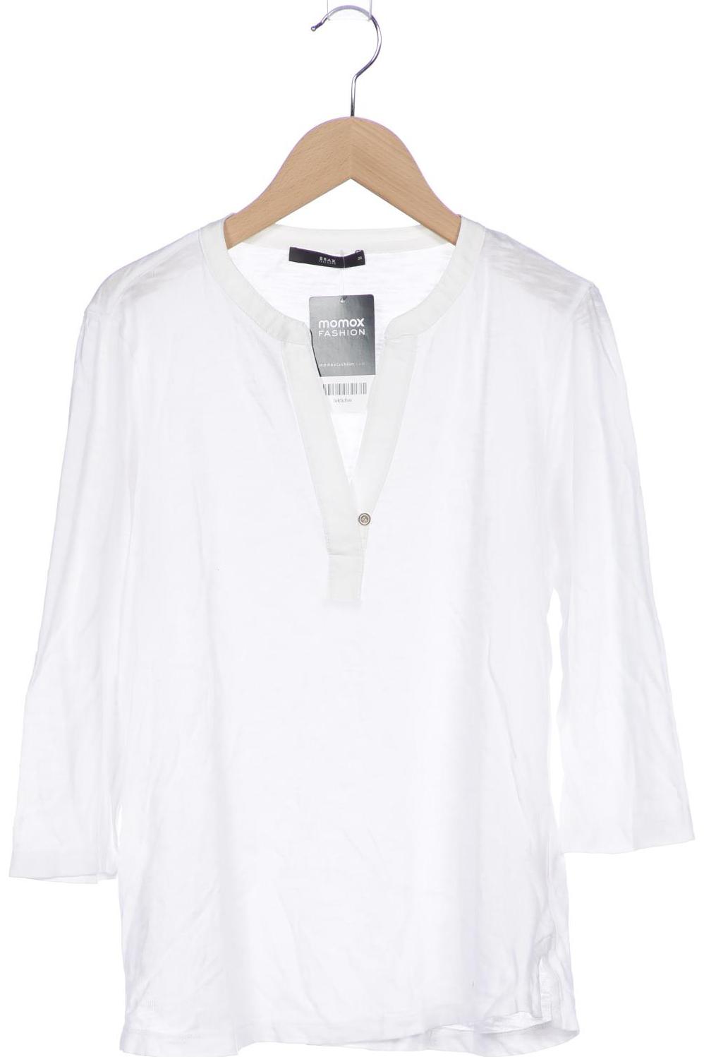 

Brax Damen Langarmshirt, weiß, Gr. 36