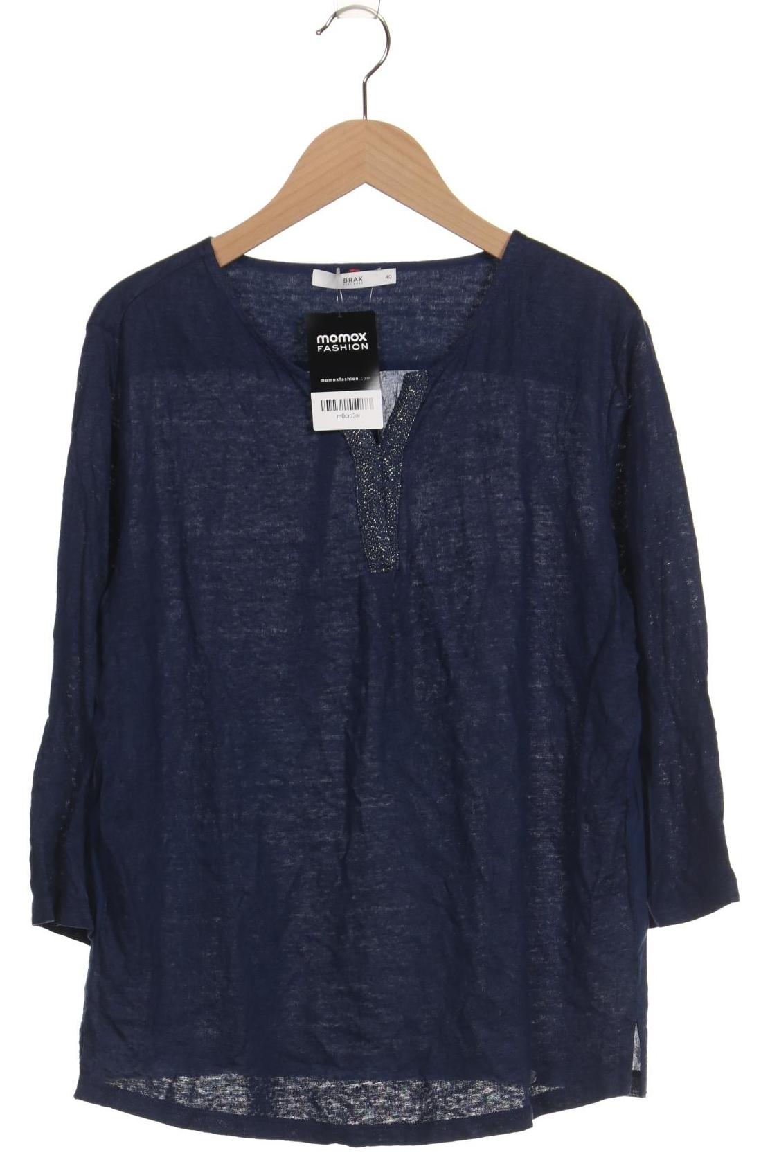 

Brax Damen Langarmshirt, marineblau, Gr. 40