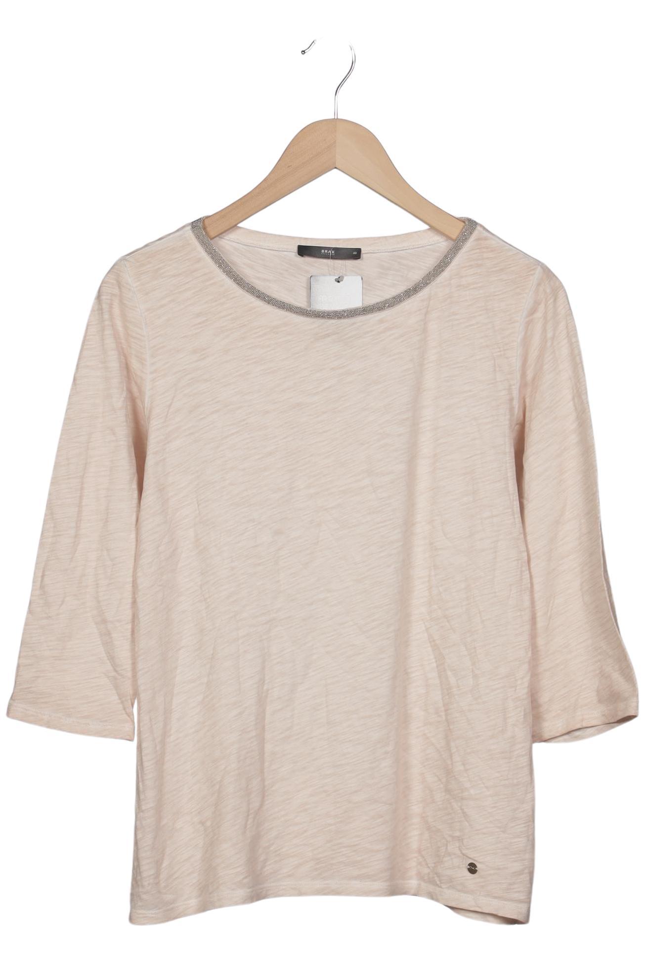 

Brax Damen Langarmshirt, beige, Gr. 40