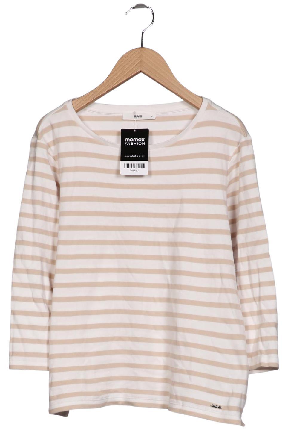 

Brax Damen Langarmshirt, beige, Gr. 36